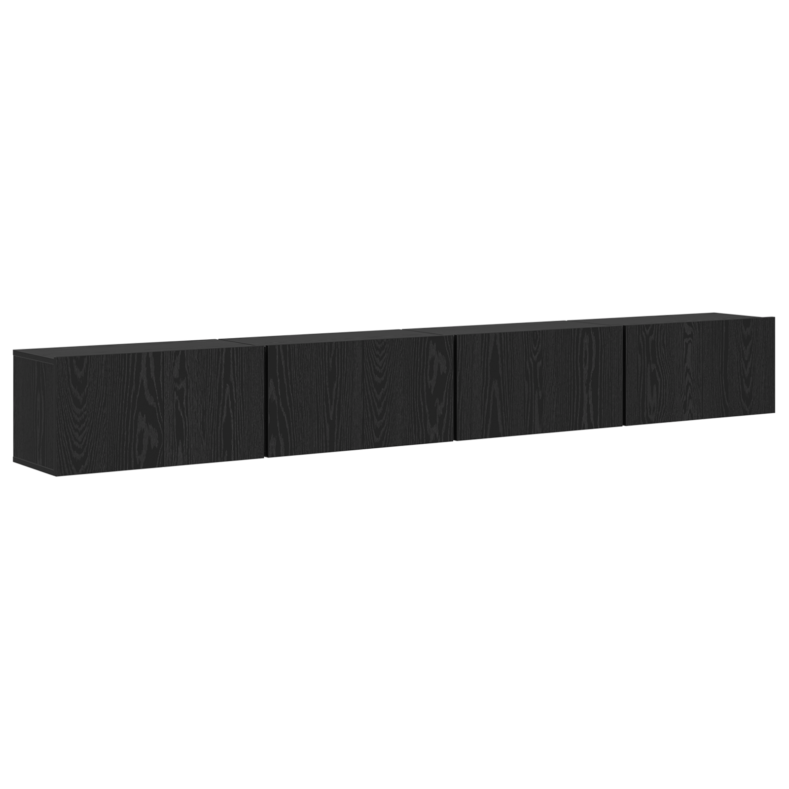Set comoda TV 4 pcs Stejar negru Mediu 30 x 60 x 30.5 cm — imaginea 2