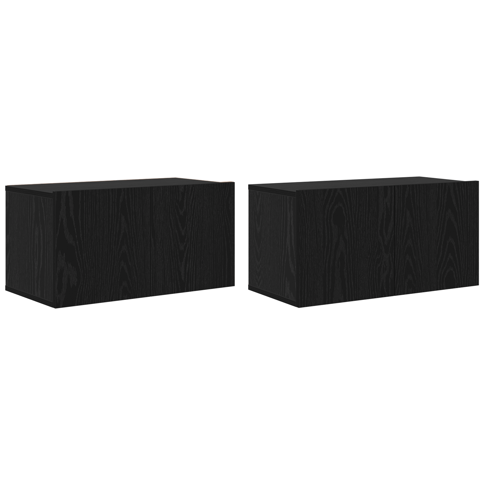 Set comoda TV 4 pcs Stejar negru Mediu 30 x 60 x 30.5 cm — imaginea 5