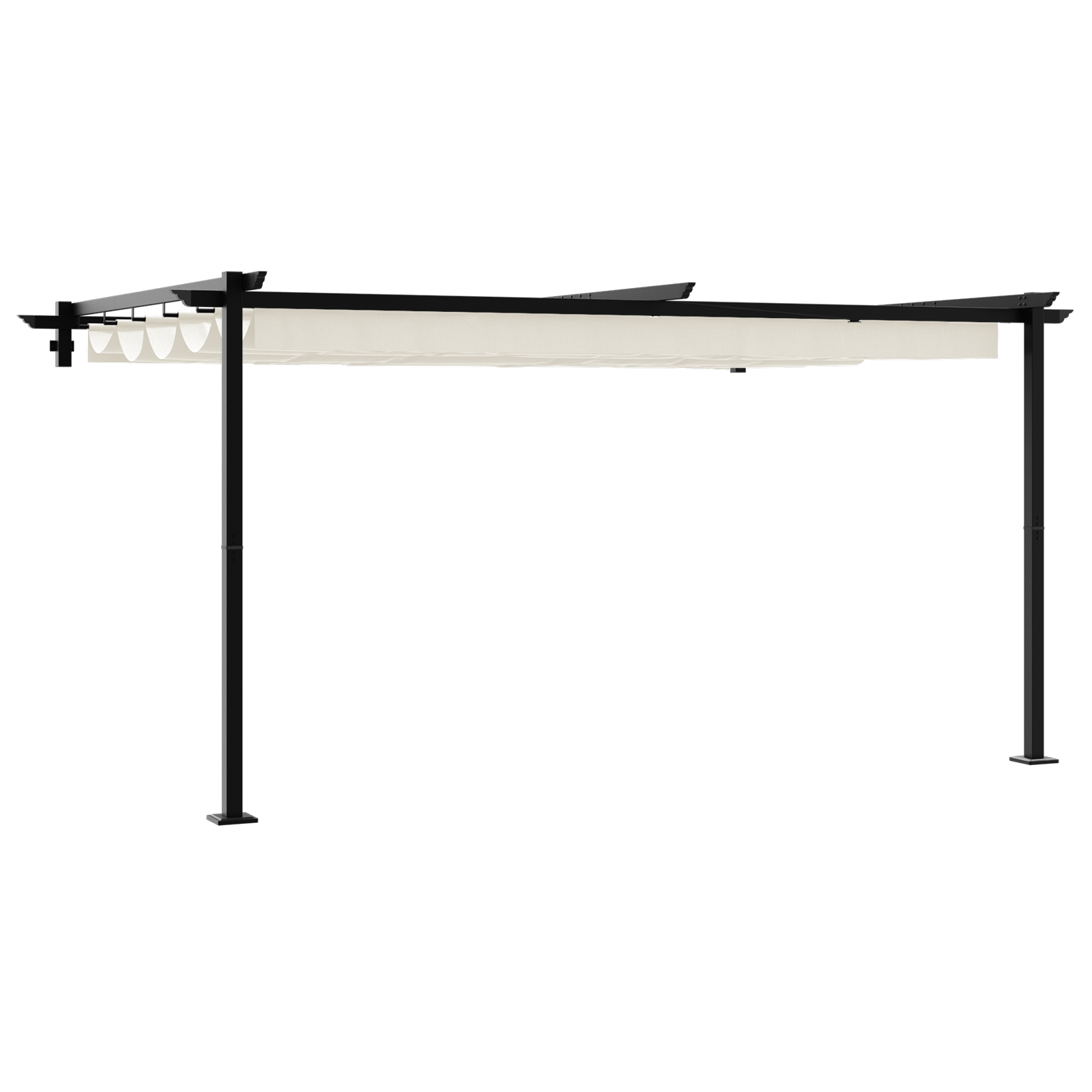 Foisor montat pe perete Crem 3 x 4 m Otel — imaginea 2