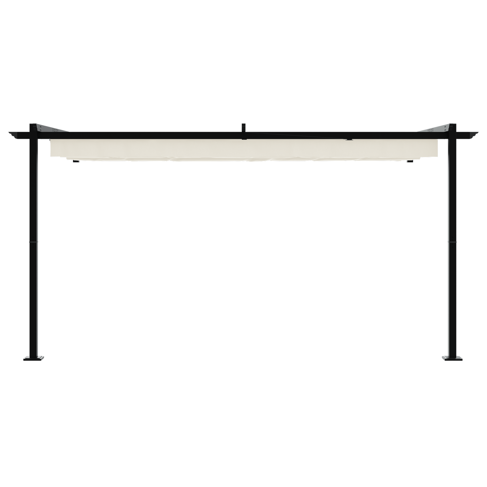 Foisor montat pe perete Crem 3 x 4 m Otel — imaginea 4