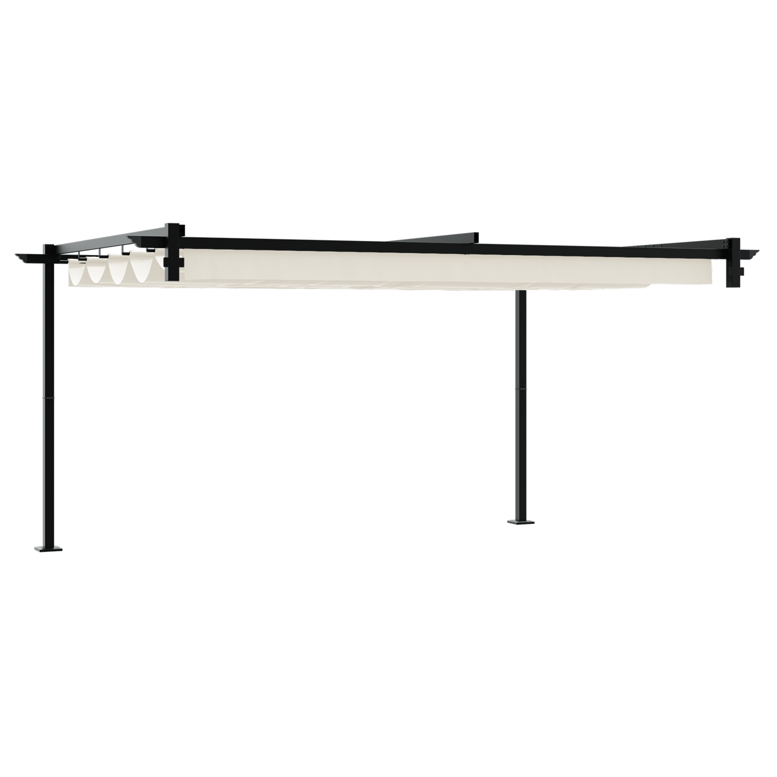 Foisor montat pe perete Crem 3 x 4 m Otel — imaginea 6