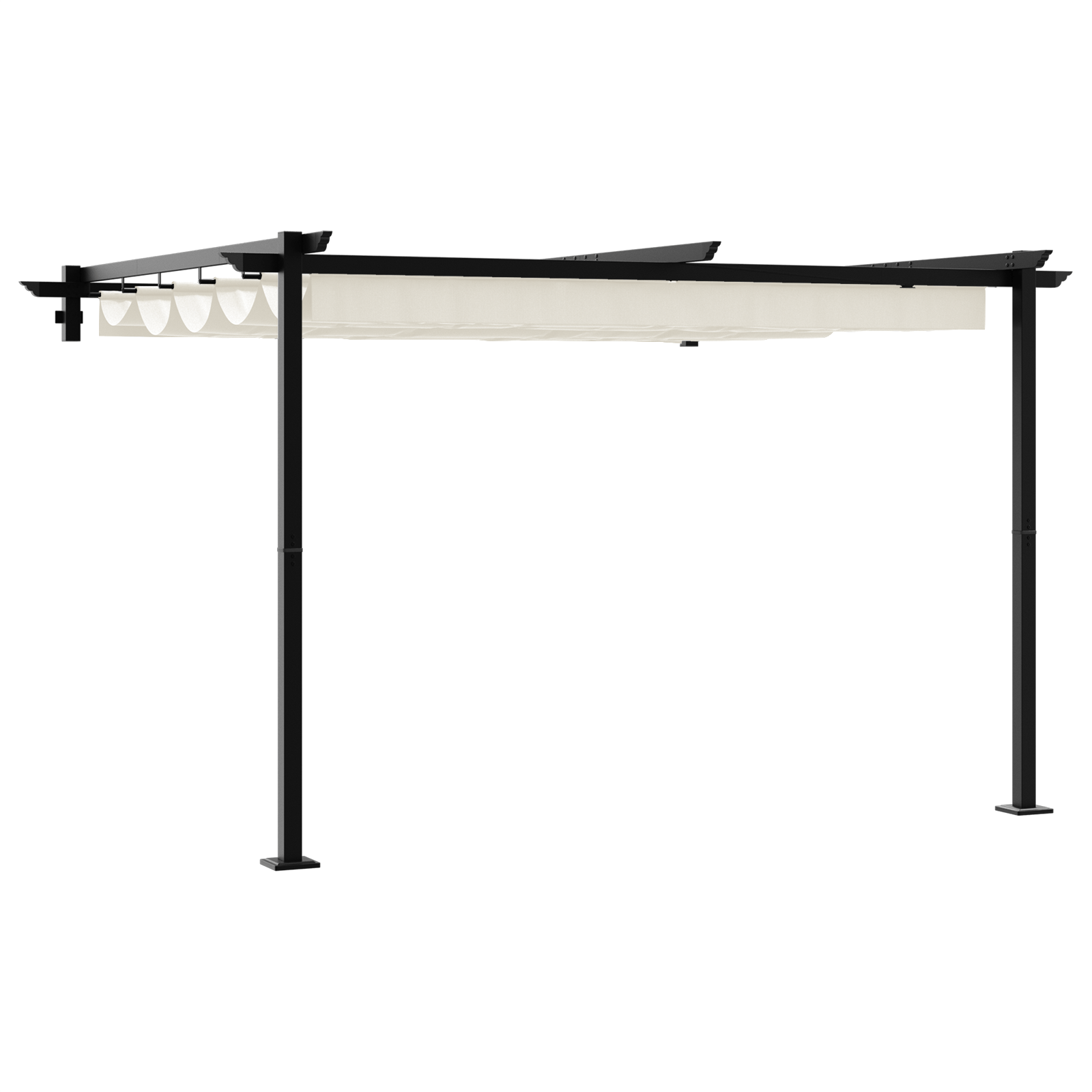 Foisor montat pe perete Crem 3 x 3 m Otel — imaginea 2