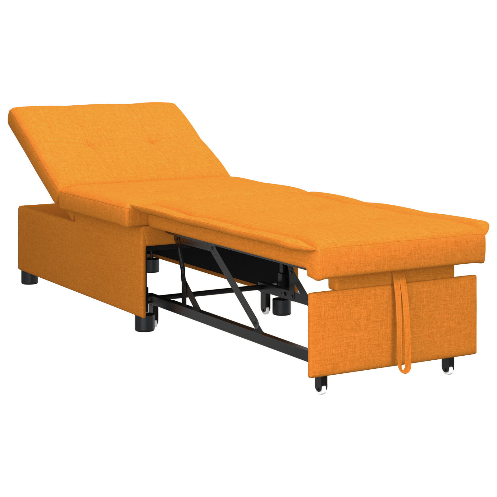 Canapea Pat 3-in-1 cu tesatura galben inchis — imaginea 2
