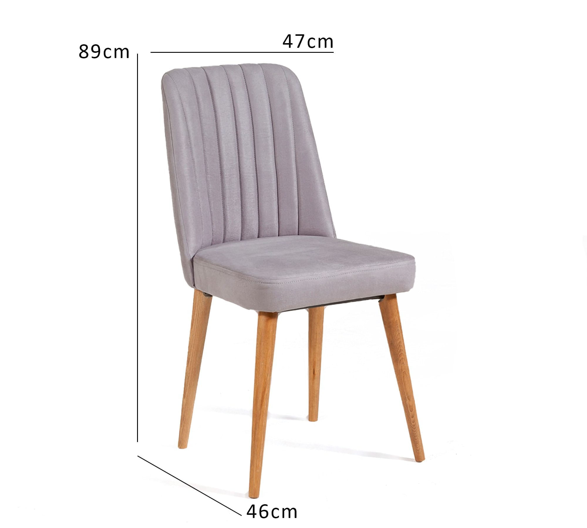 Scaun, Hanah Home, catifea, atlantic pine soho, 47x46x89 cm — imaginea 5