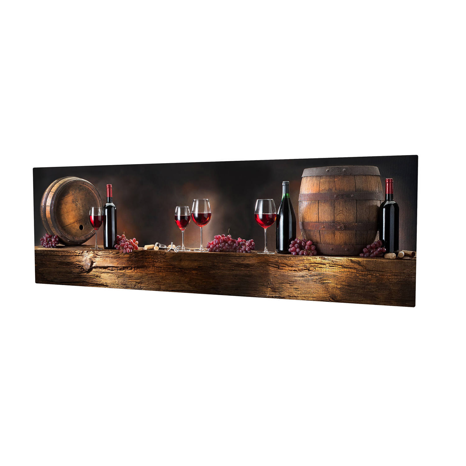 Tablou decorativ, Wallxpert, panza, multicolor, 30x80 cm, rama lemn, 257MJS1279