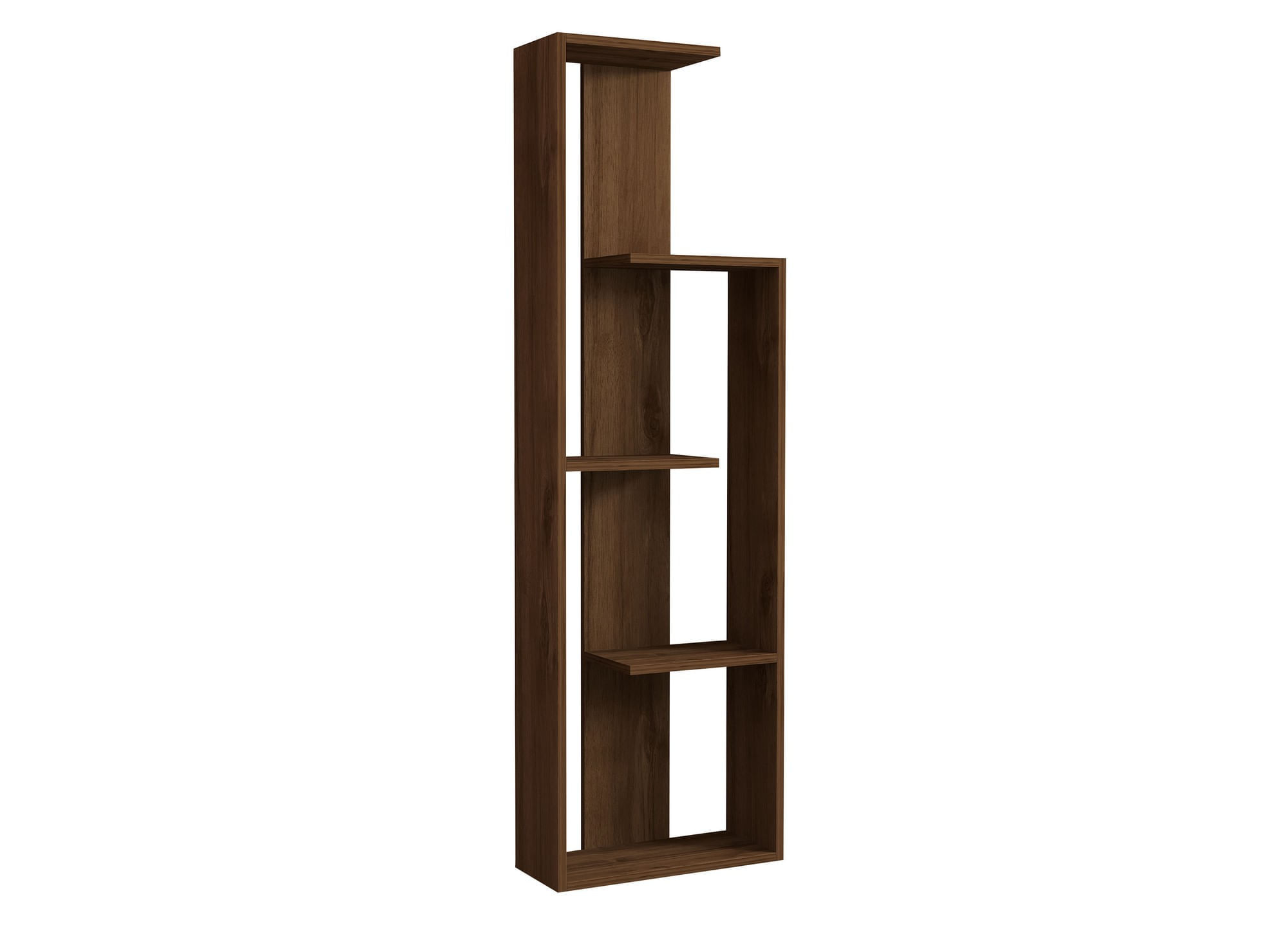 Biblioteca, Hanah Home, pal melaminat, nuc, 50x19,6x160 cm