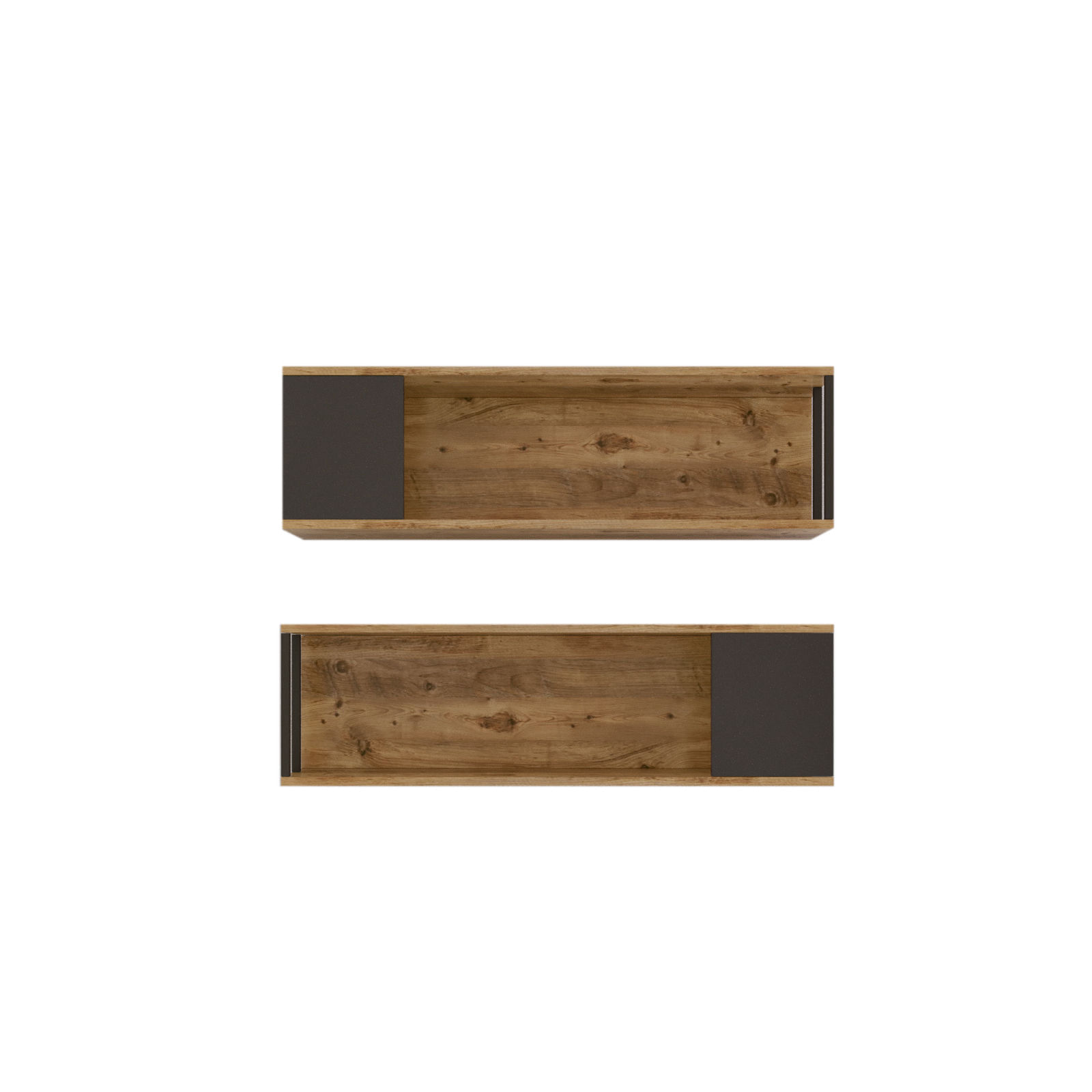Raft de perete, Hanah Home, panou de particule melaminat, pin atlantic, 100x22x29.6 cm