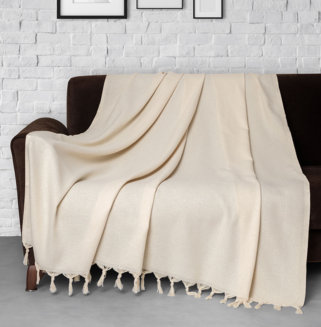 Husa pentru canapea, L'essentiel Maison, natural, 170x230 cm, 100% bumbac, lavabila la masina