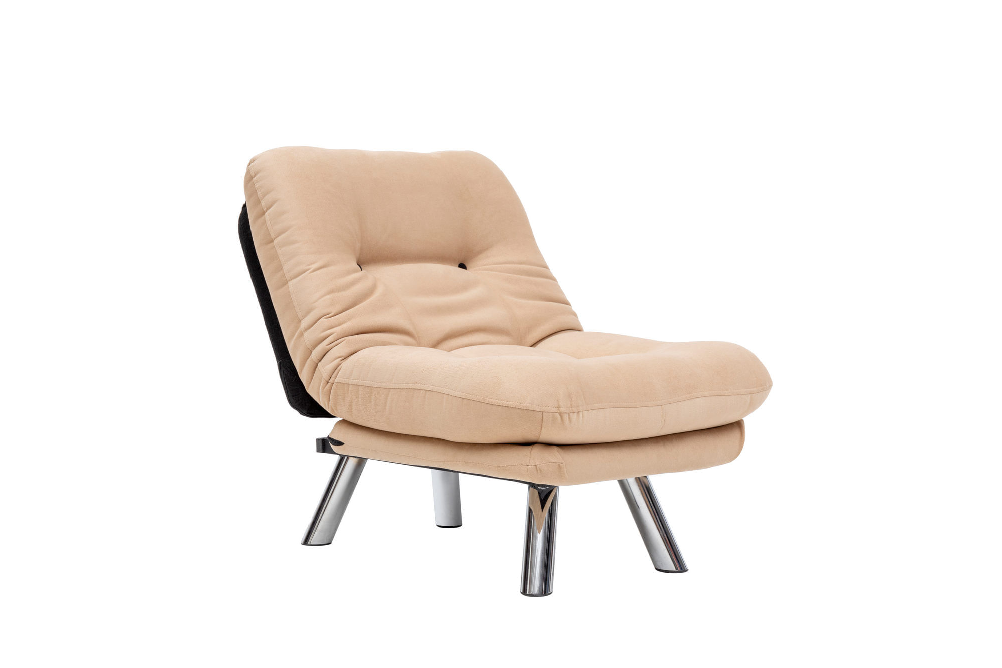 Canapea extensibila, Atelier Del Sofa, metal, tesatura moale, crem, 110x70 cm — imaginea 5