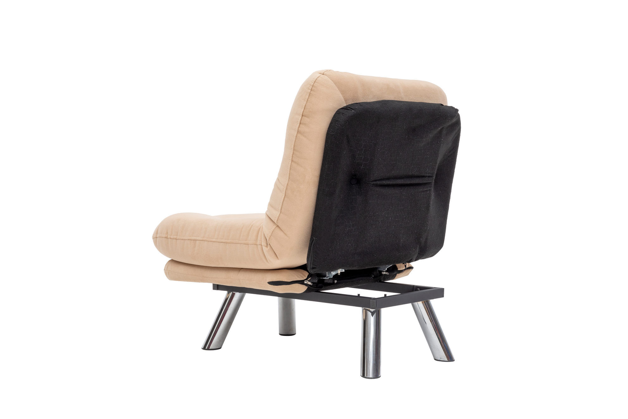 Canapea extensibila, Atelier Del Sofa, metal, tesatura moale, crem, 110x70 cm — imaginea 7