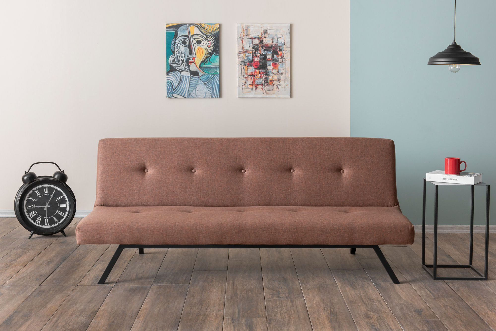 Canapea extensibila, Atelier Del Sofa, metal, maro, 180x102 cm — imaginea 2