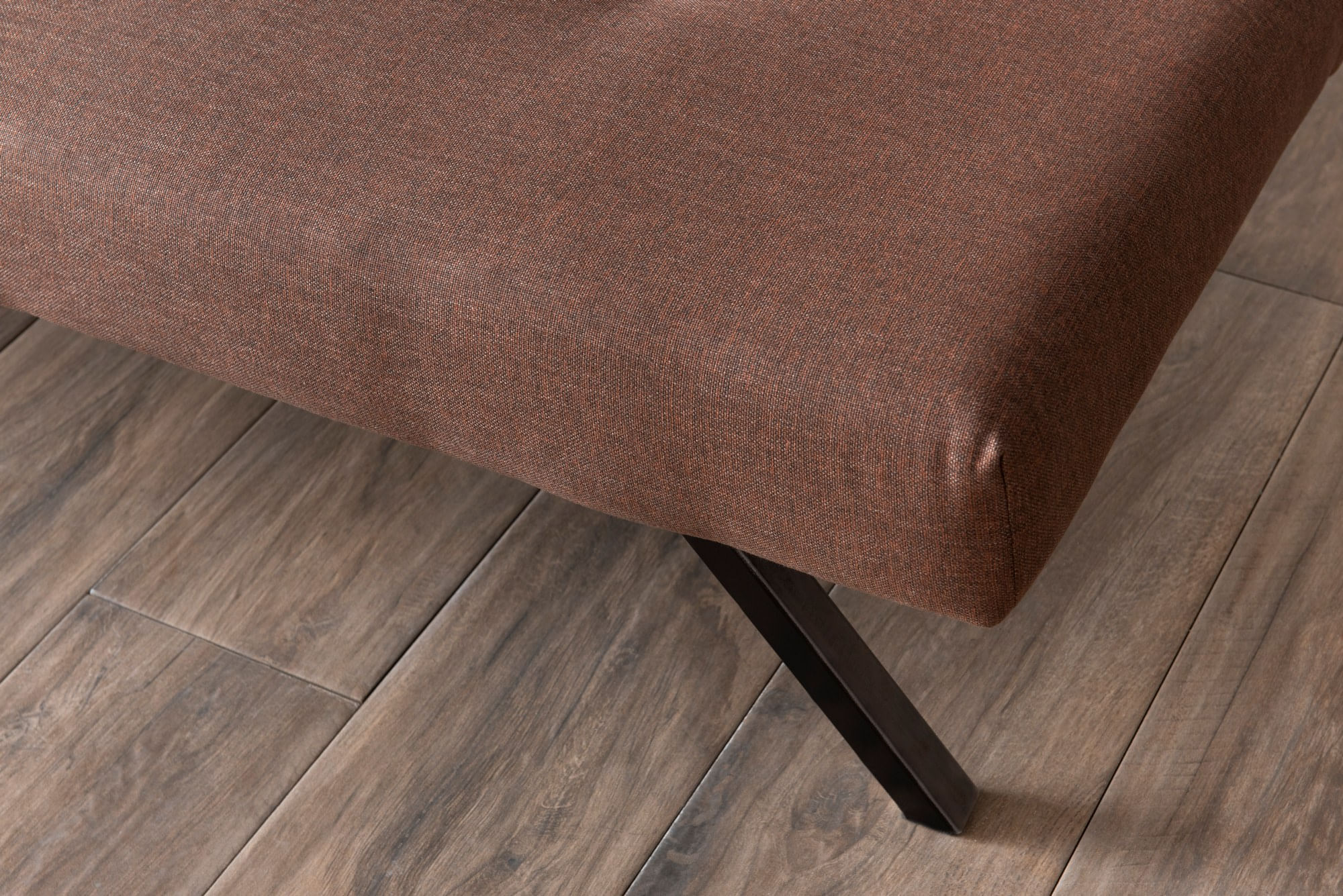 Canapea extensibila, Atelier Del Sofa, metal, maro, 180x102 cm — imaginea 4