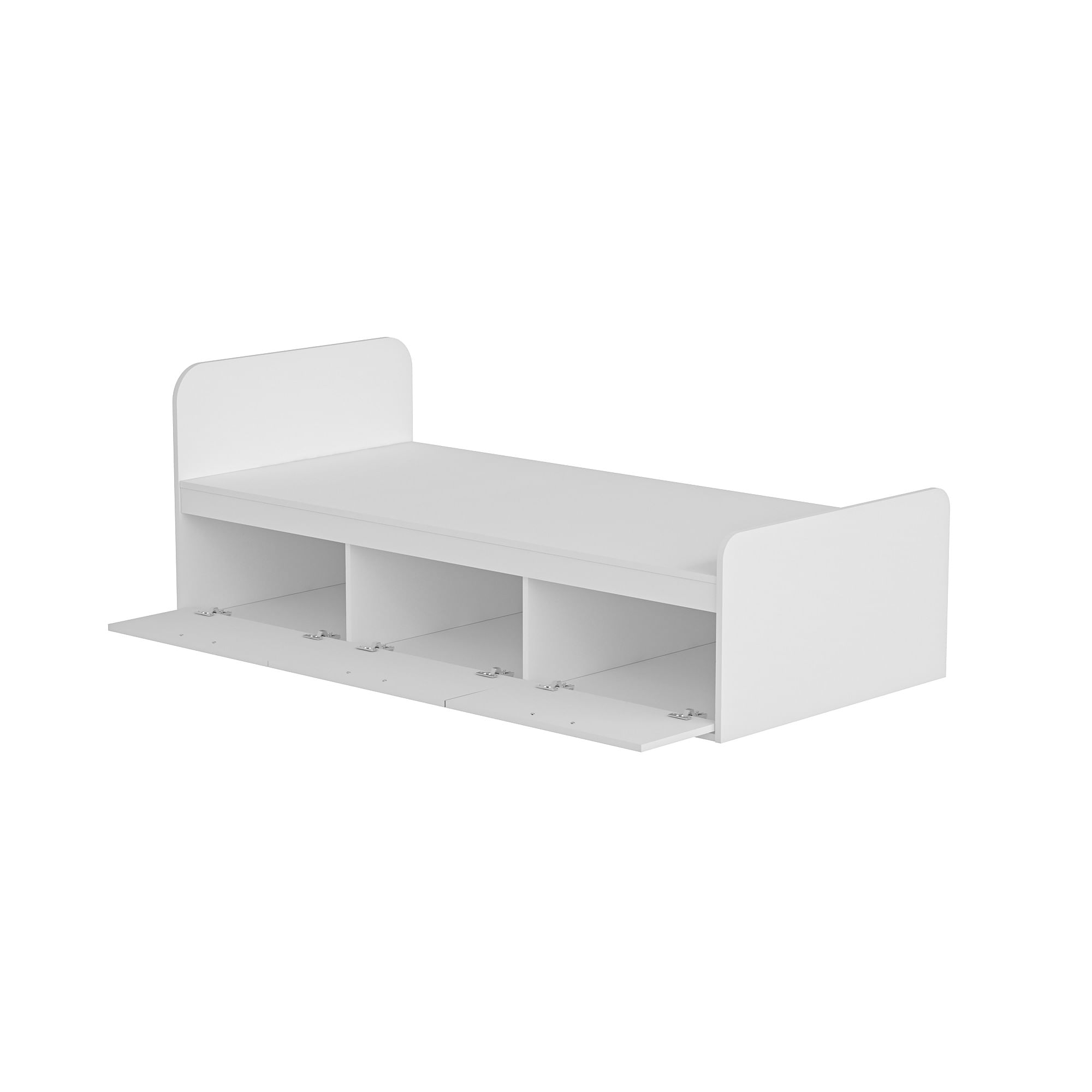 Somiera, Hanah Home, pal melaminat, alb, 91x193.6x71.5 cm — imaginea 5