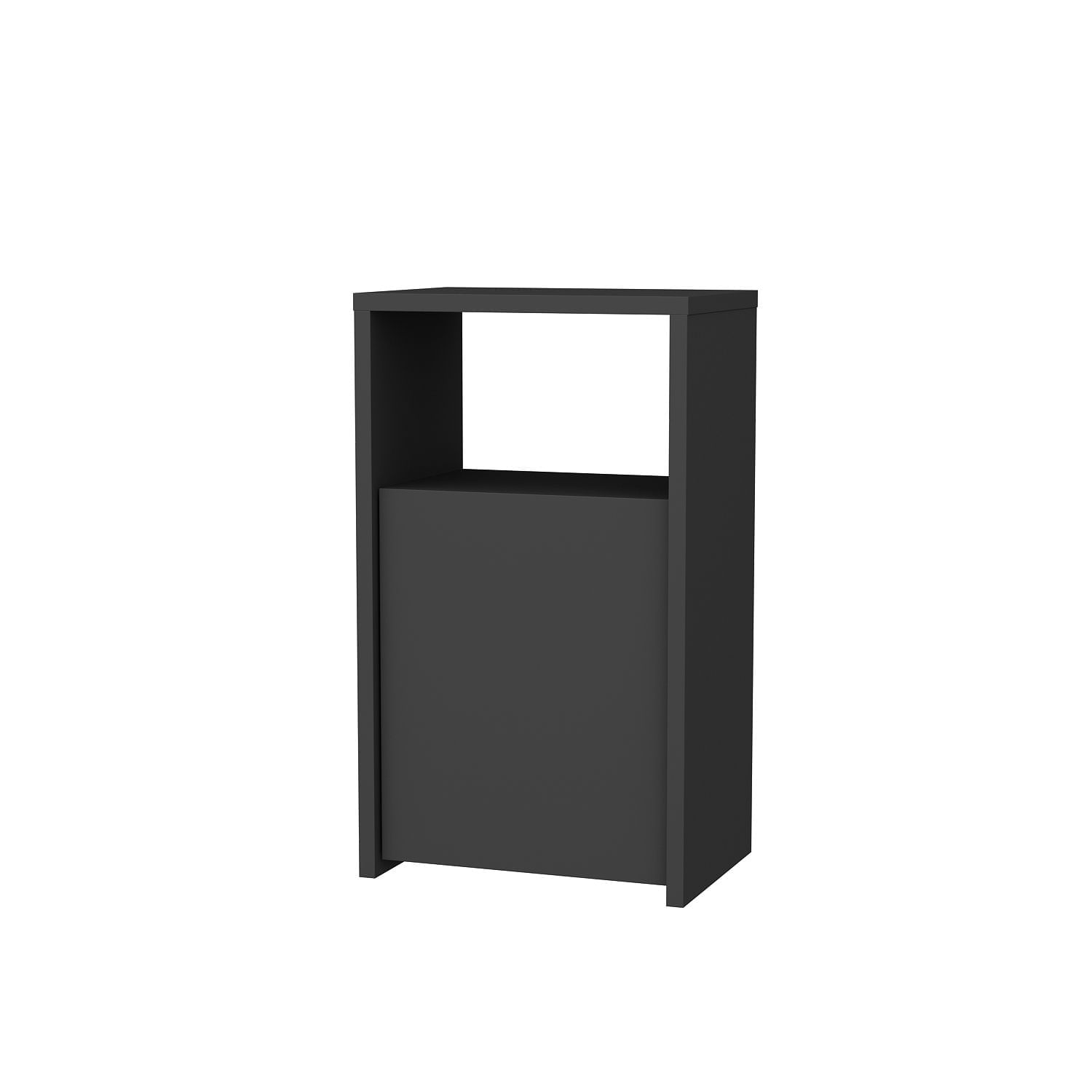 Noptiera, Hanah Home, PAL melaminat, antracit, 36x25,3x61,4 cm — imaginea 5