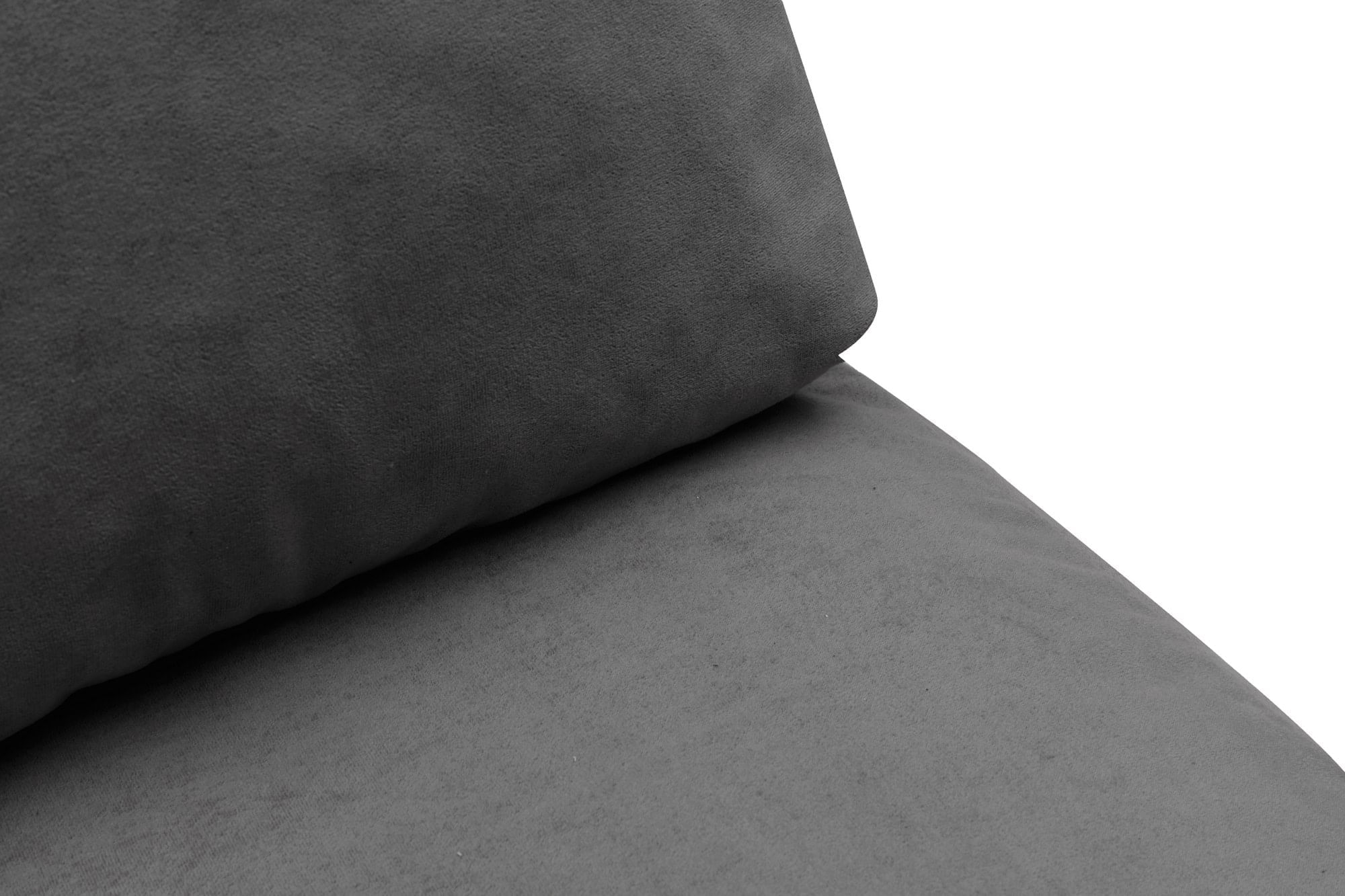 Canapea extensibila, Hanah Home, metal, textil poliester, gri, 185x60 cm — imaginea 8