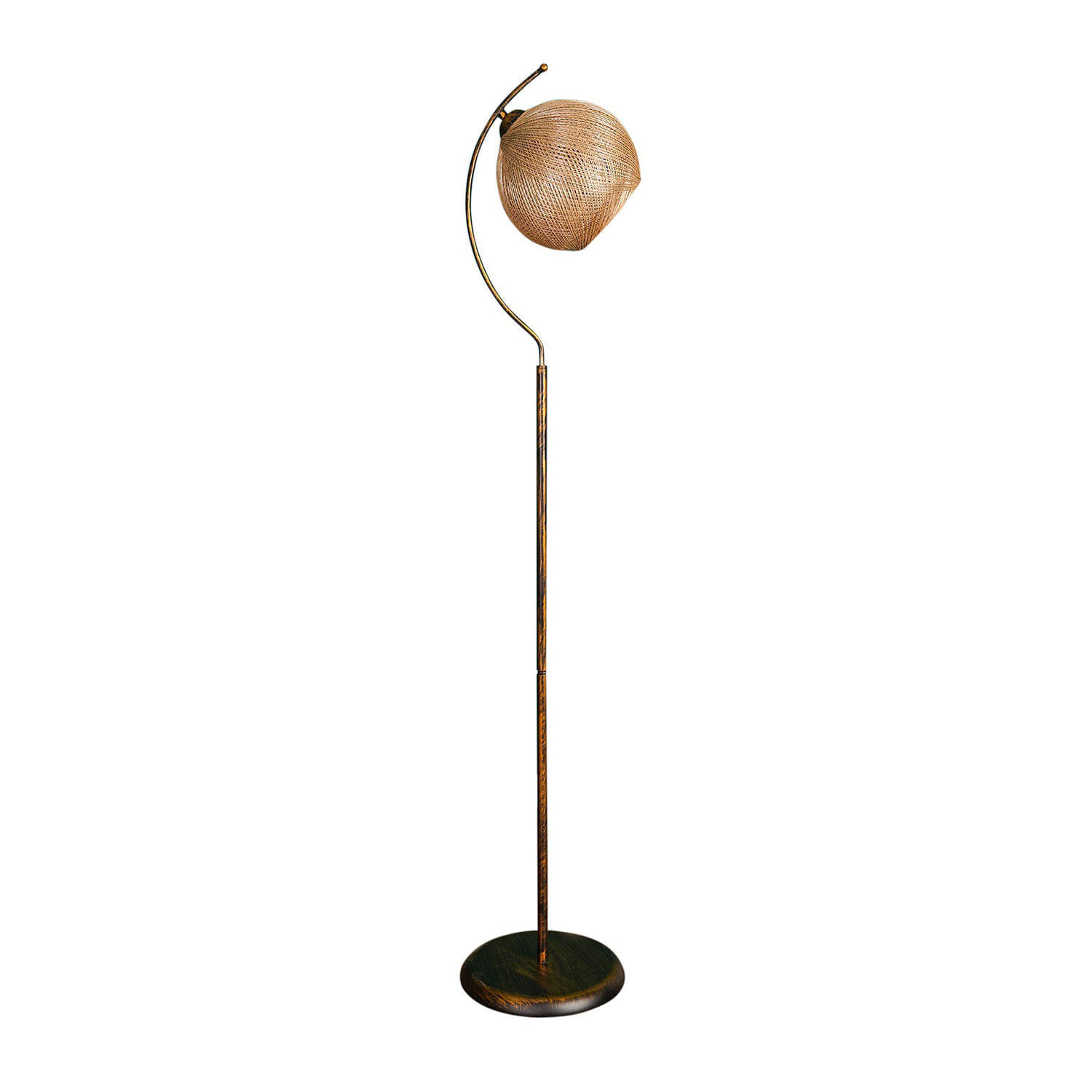 Lampadar, Opviq, metal, auriu negru, 165 cm