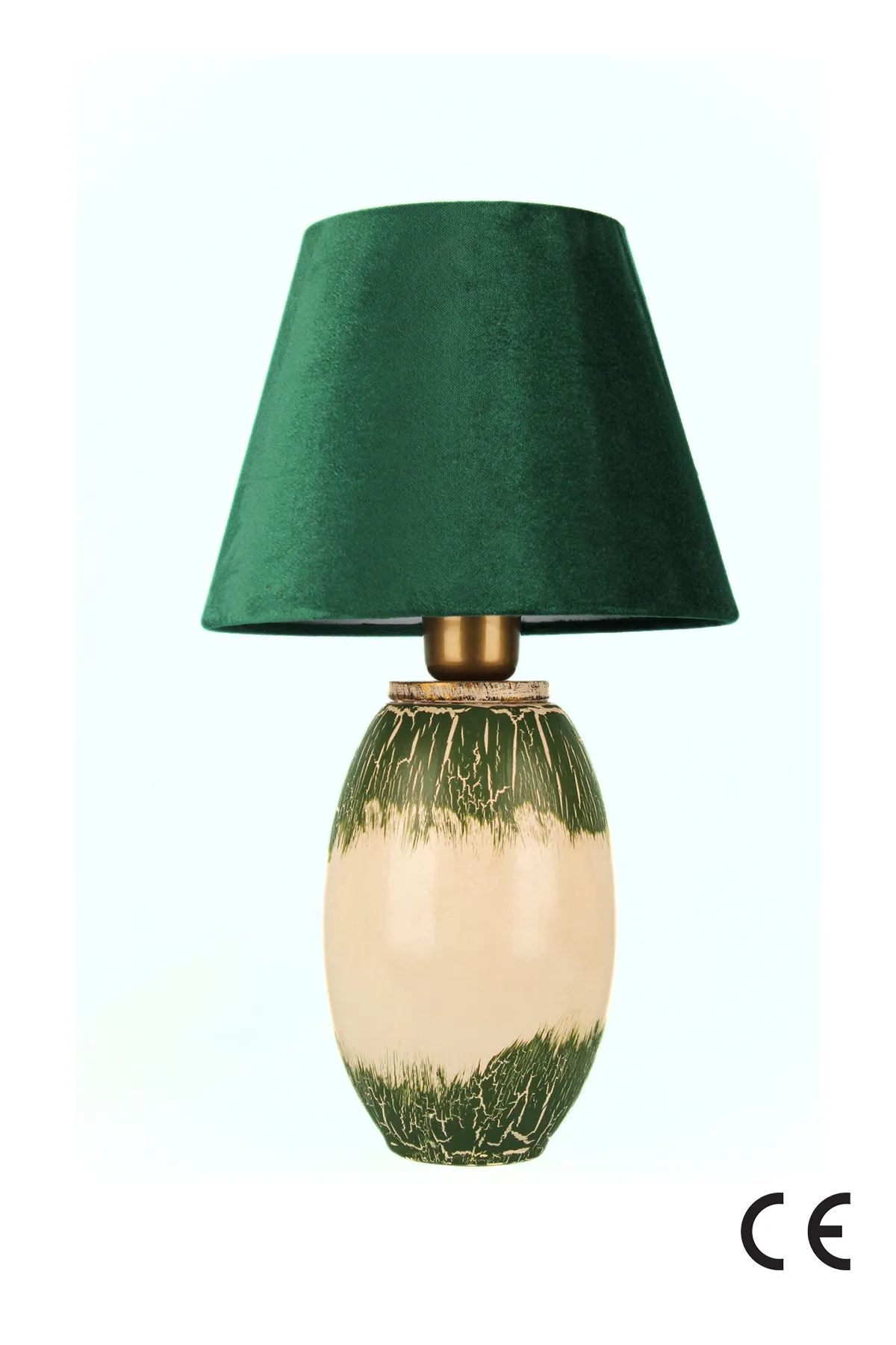 Veioza, Opviq, ceramica, verde, 44 cm