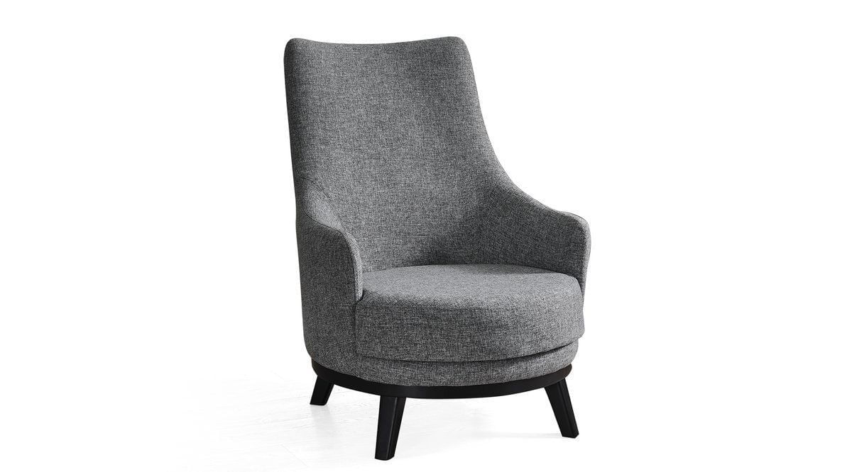 Fotoliu, Atelier Del Sofa, lemn fag si pal, gri deschis, 67x80x77 cm — imaginea 4