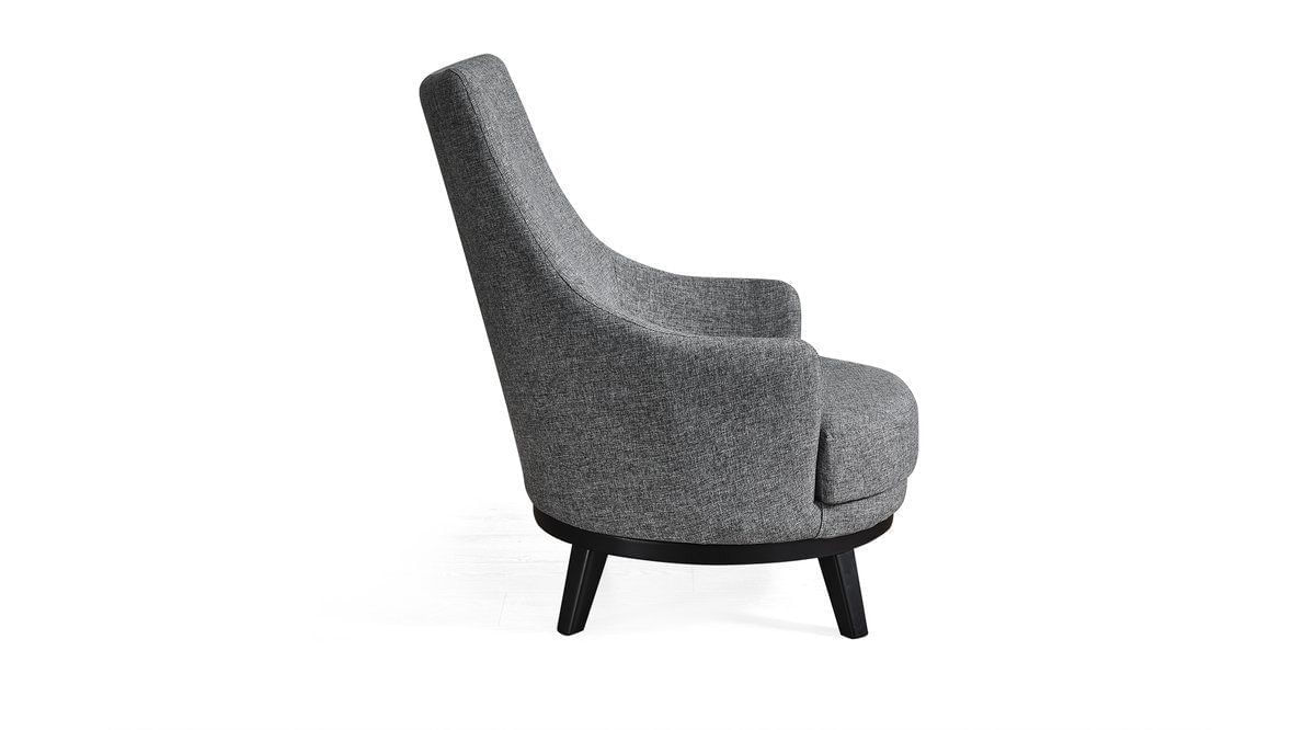 Fotoliu, Atelier Del Sofa, lemn fag si pal, gri deschis, 67x80x77 cm — imaginea 5