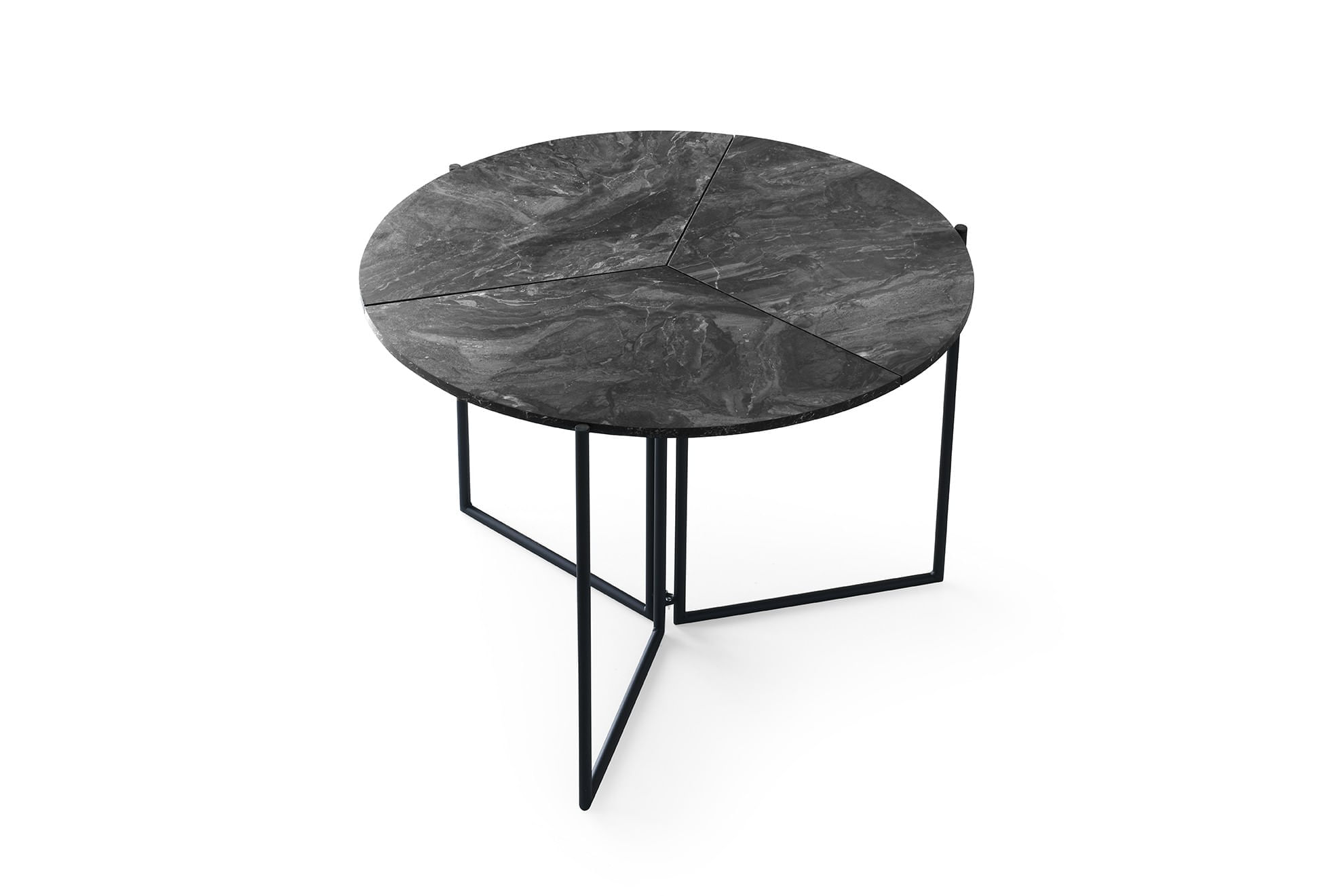 Masa dining, Hanah Home, pal melaminat, antracit, 100x100x72 cm