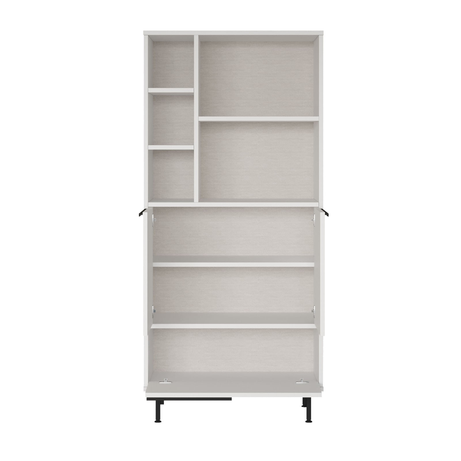 Dulap de bucatarie, Hanah Home, PAL melaminat, alb, 74.8x35.5x161.6 cm — imaginea 5