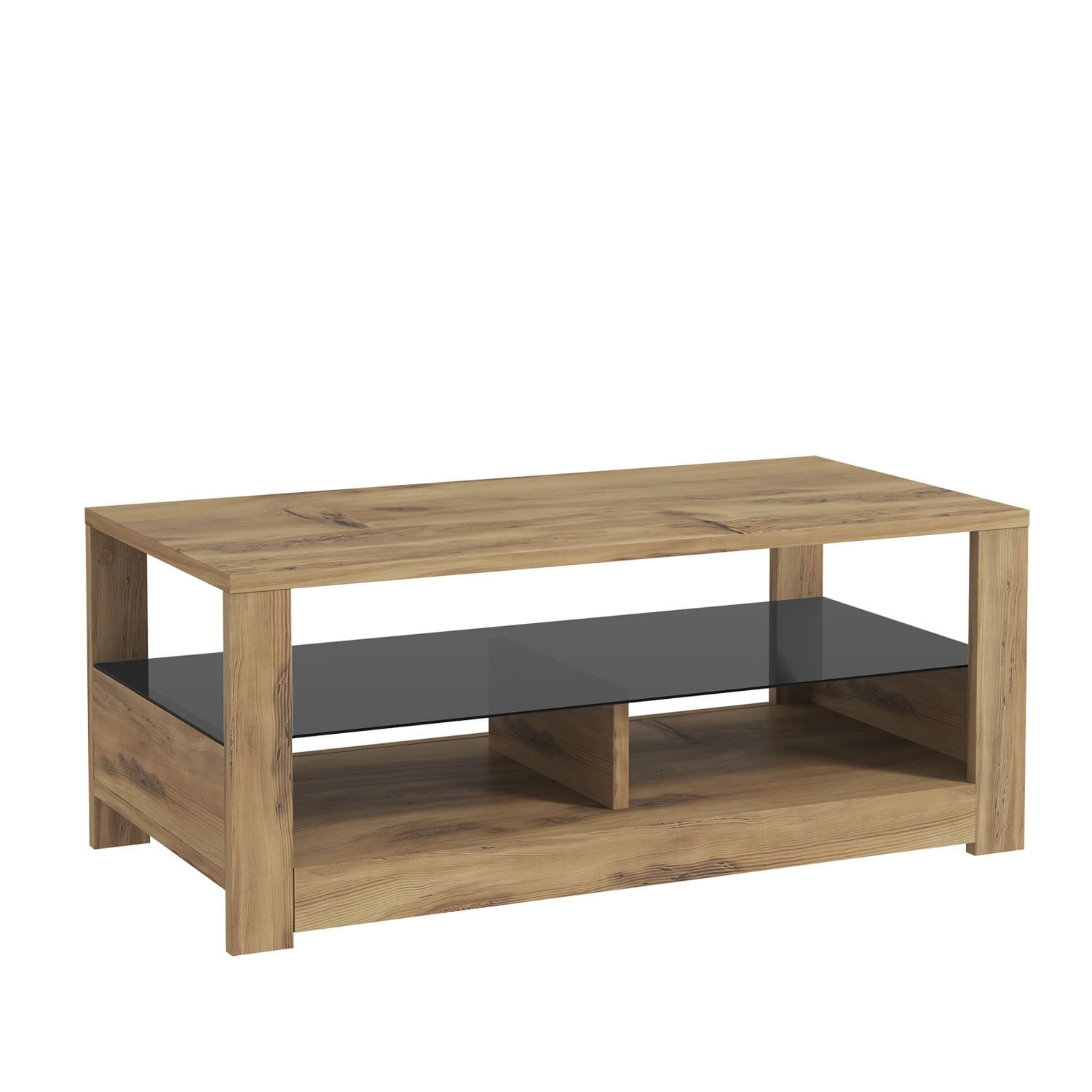 Masuta de cafea, Hanah Home, pal melaminat, stejar, 90x45x37 cm — imaginea 5
