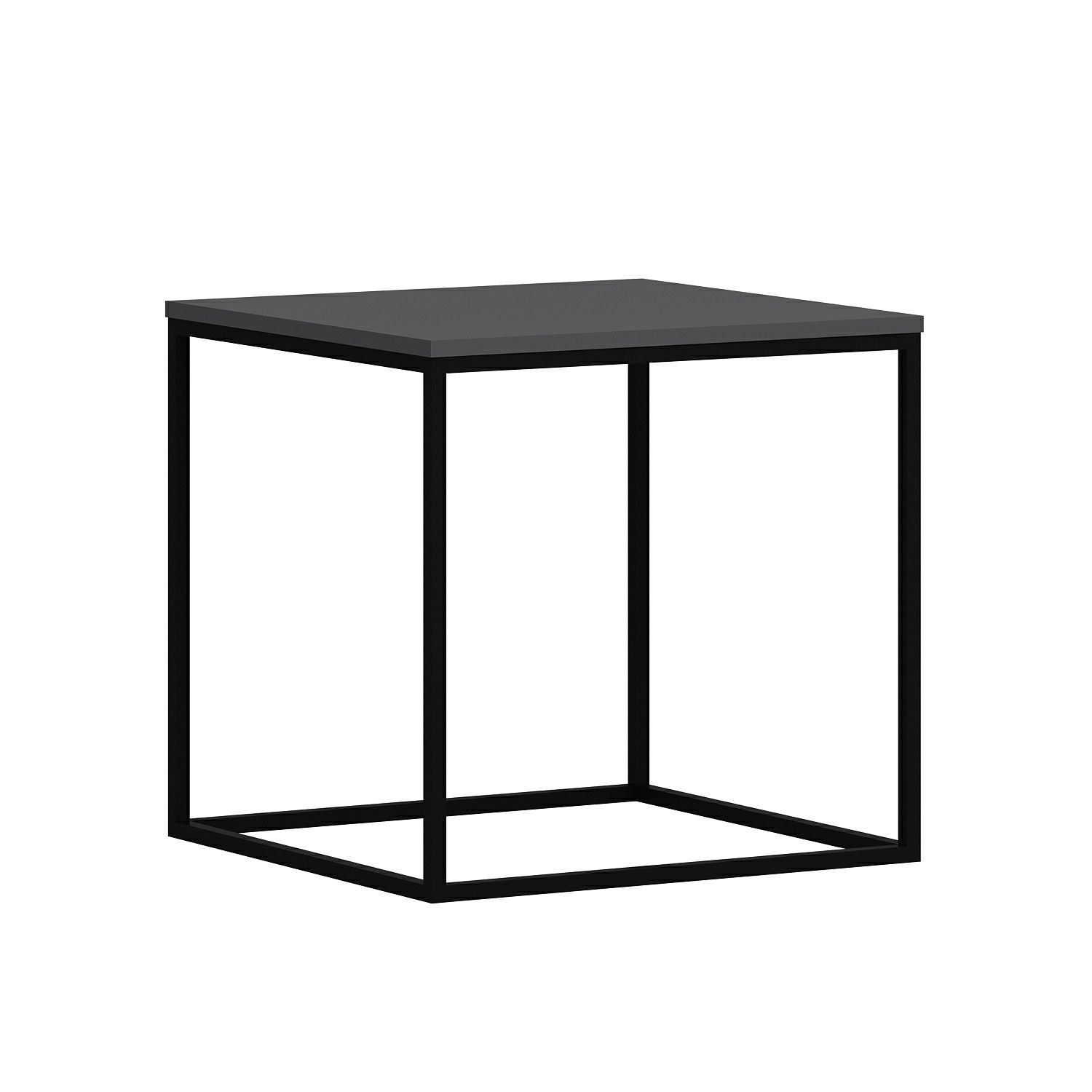 Masuta de cafea, Hanah Home, pal melaminat, antracit, 52x50x50 cm — imaginea 5