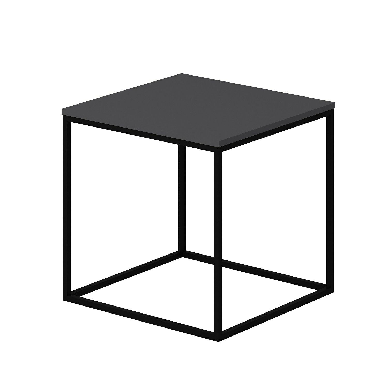Masuta de cafea, Hanah Home, pal melaminat, antracit, 52x50x50 cm — imaginea 6