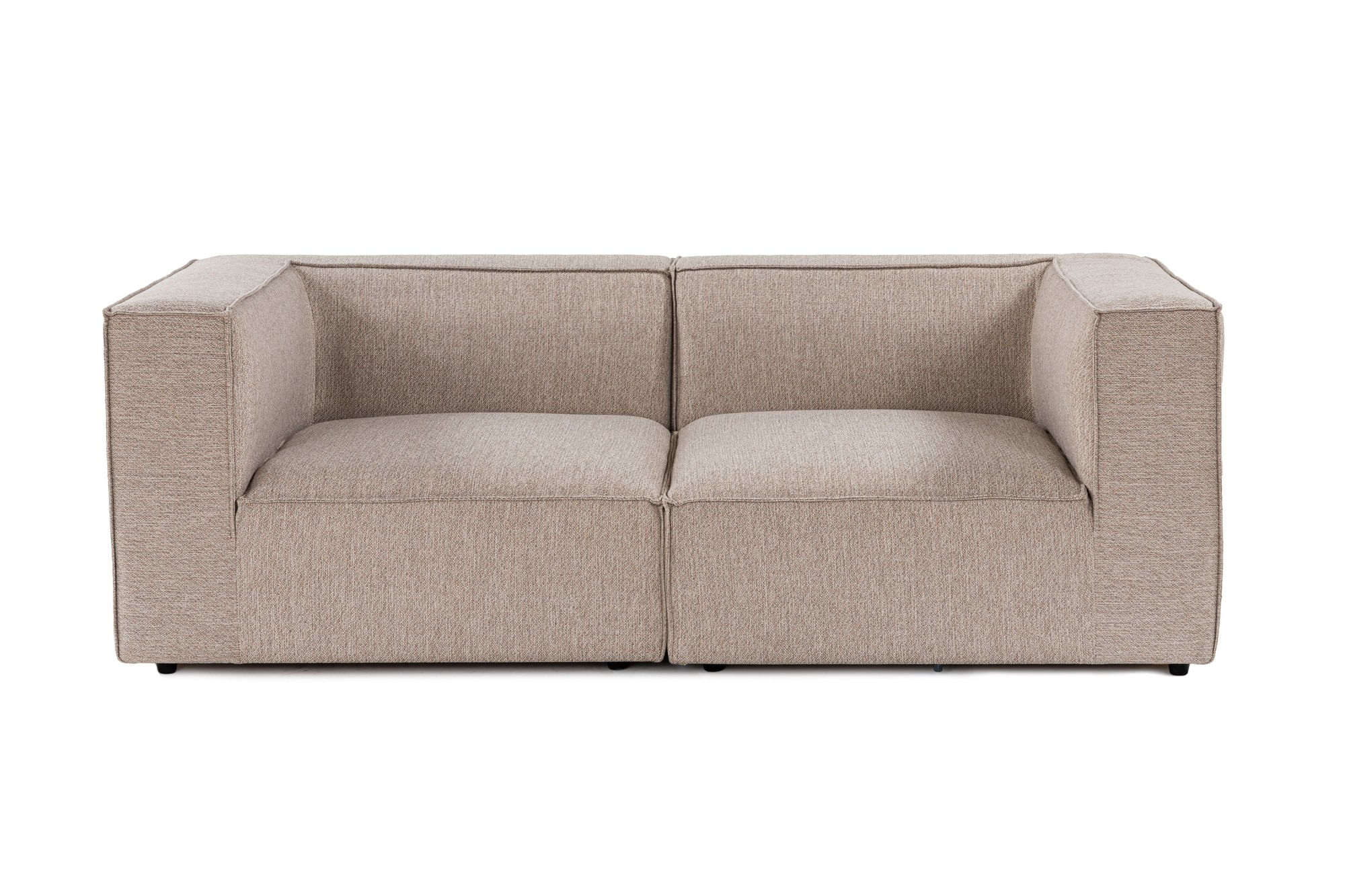 Canapea 2 locuri, Atelier Del Sofa, lemn de carpen, stofa in, bej nisip, 190x95x65 cm — imaginea 4