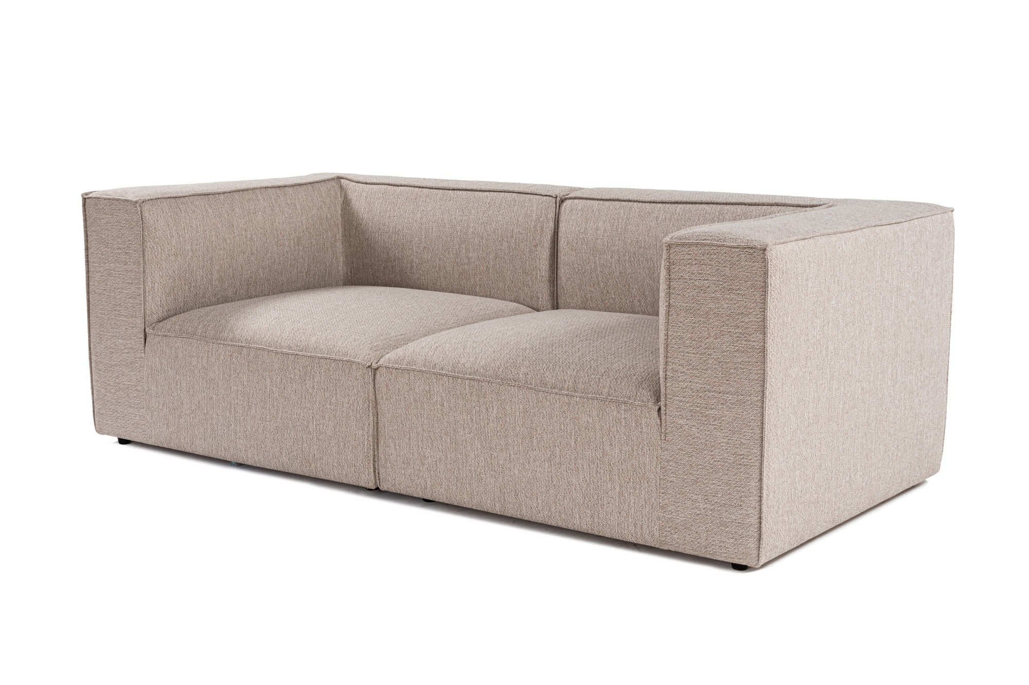 Canapea 2 locuri, Atelier Del Sofa, lemn de carpen, stofa in, bej nisip, 190x95x65 cm — imaginea 6