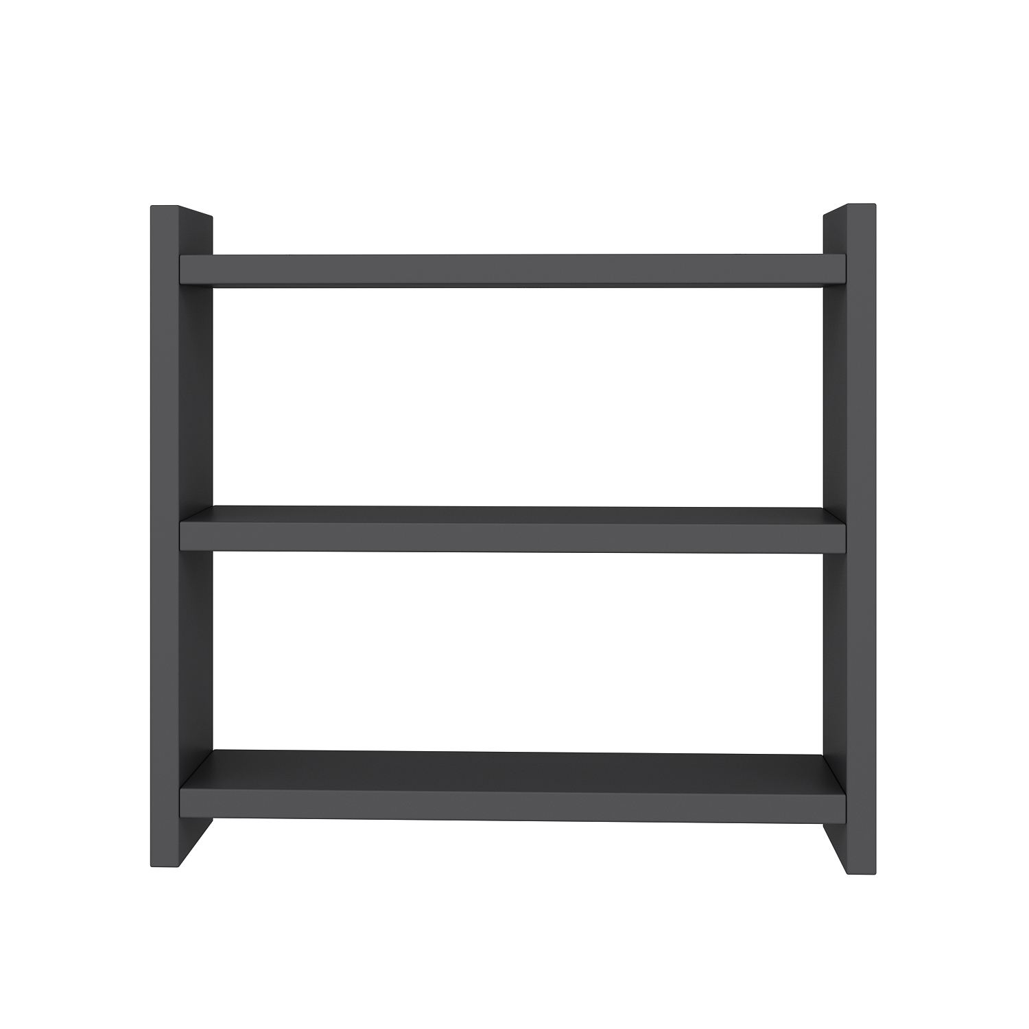Etajera de bucatarie, Hanah Home, panou de particule acoperit cu melamina, antracit, 44x10x40 cm
