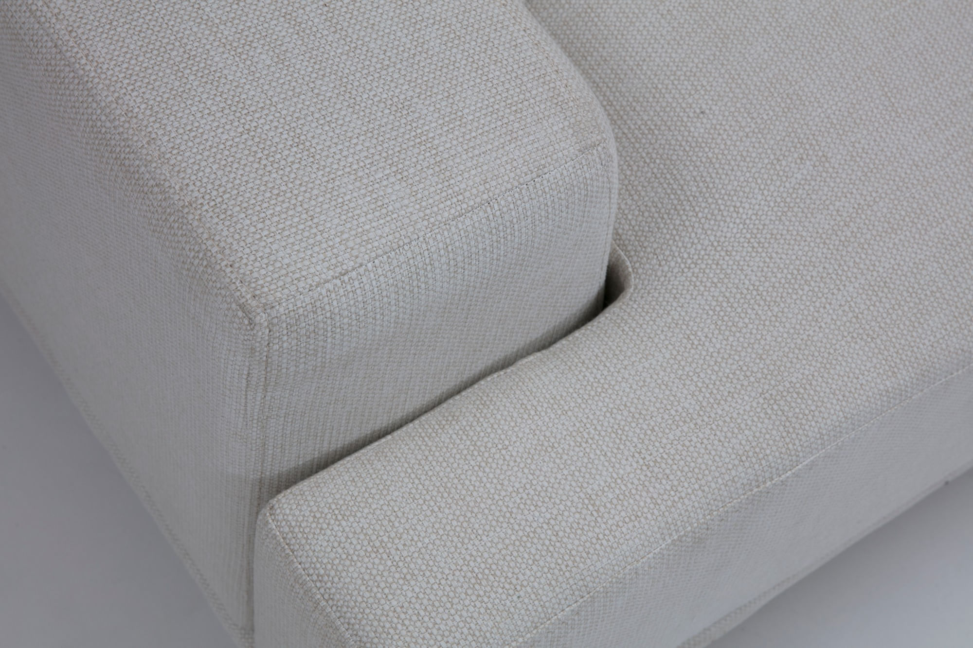 Canapea 2 locuri, Atelier Del Sofa, lemn fag si pal, bej, 200x110x80 cm — imaginea 4