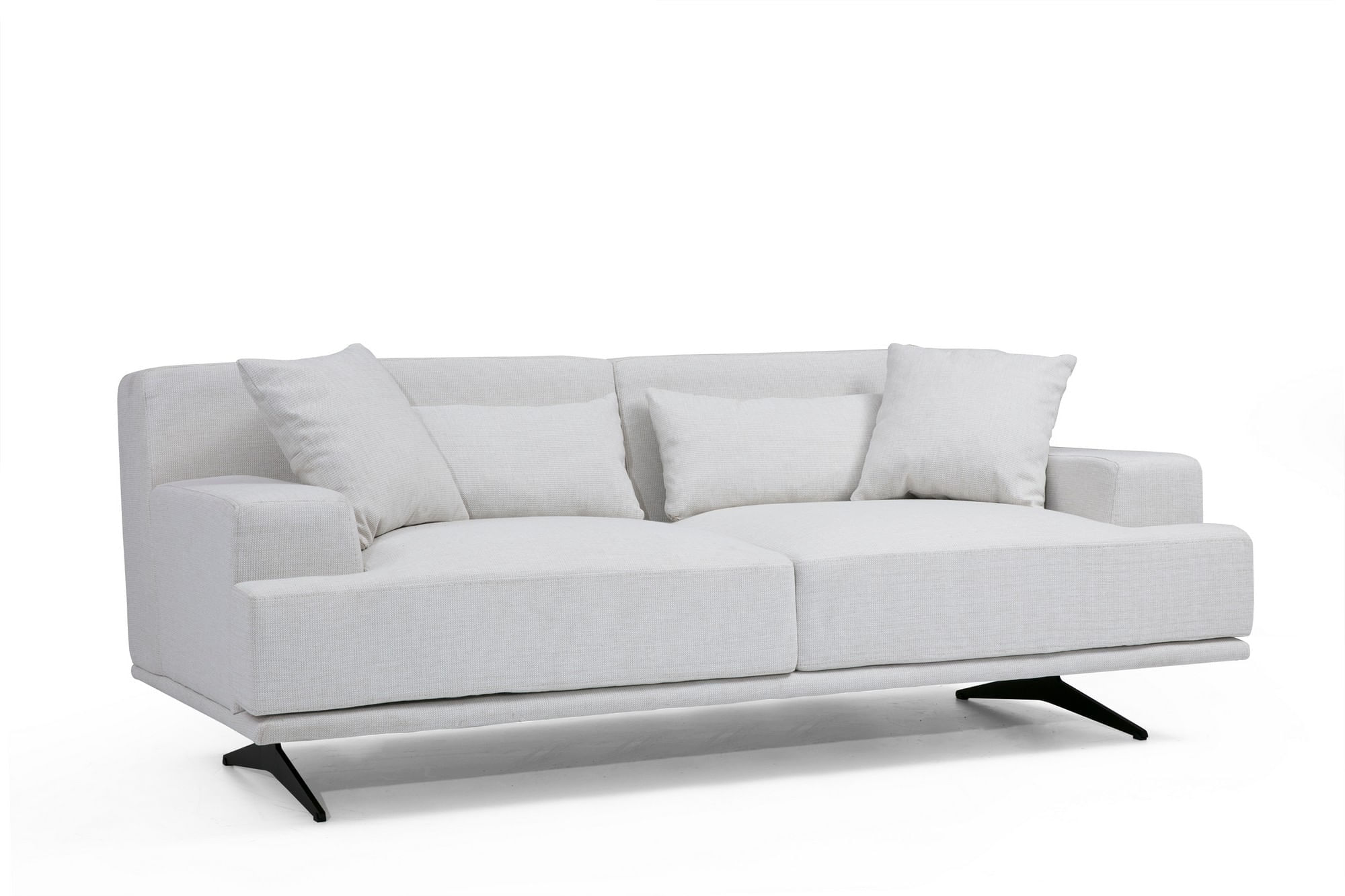 Canapea 2 locuri, Atelier Del Sofa, lemn fag si pal, bej, 200x110x80 cm — imaginea 5