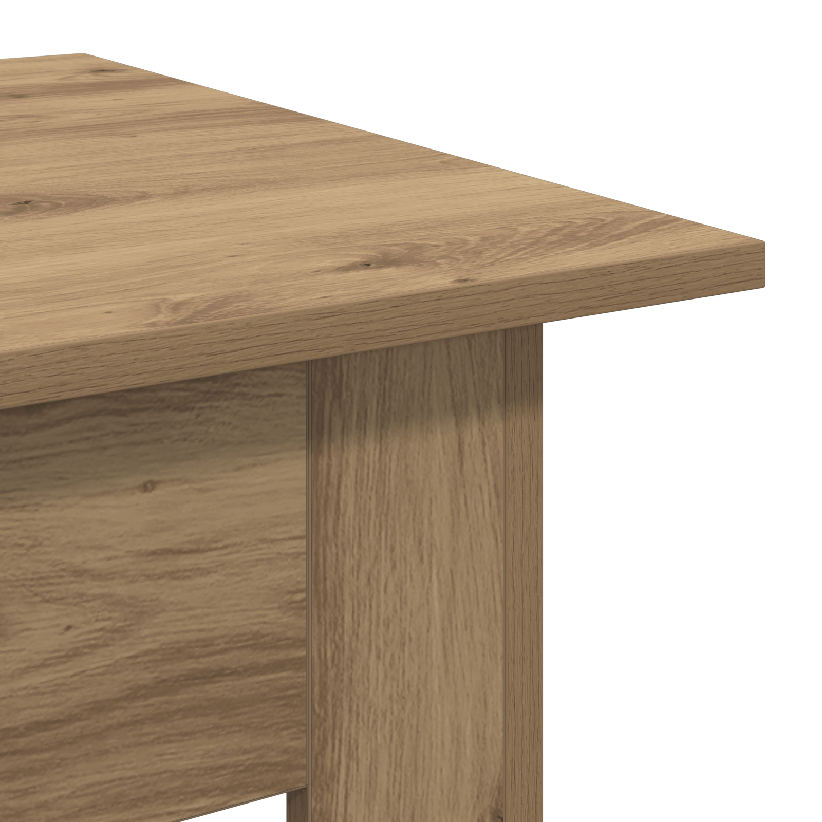 Masa de cafea Stejar artisanal 55 x 55 x 42 cm — imaginea 8