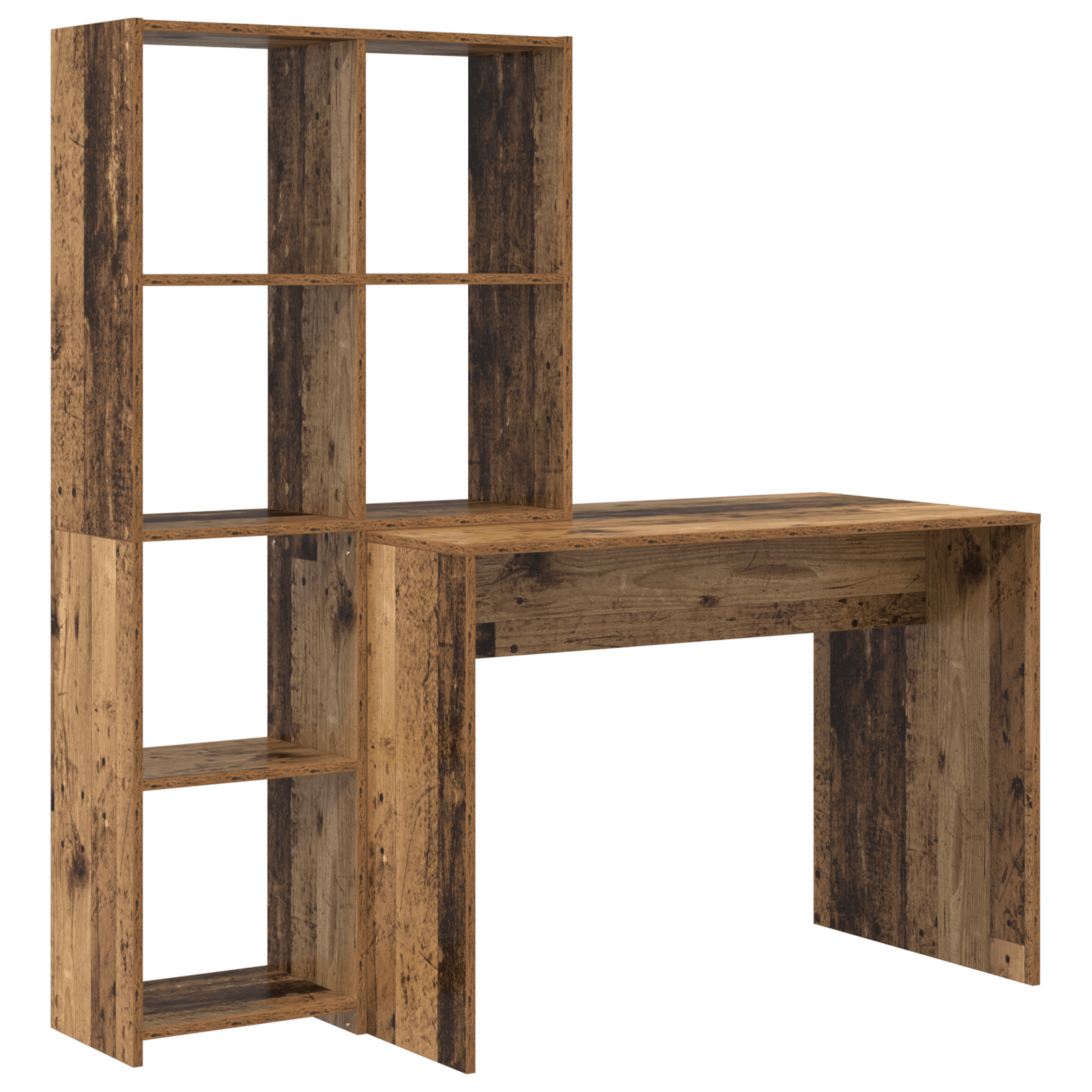 Birou cu raft Lemn vechi 138.5 x 55 x 143 cm Lemn compozit — imaginea 2