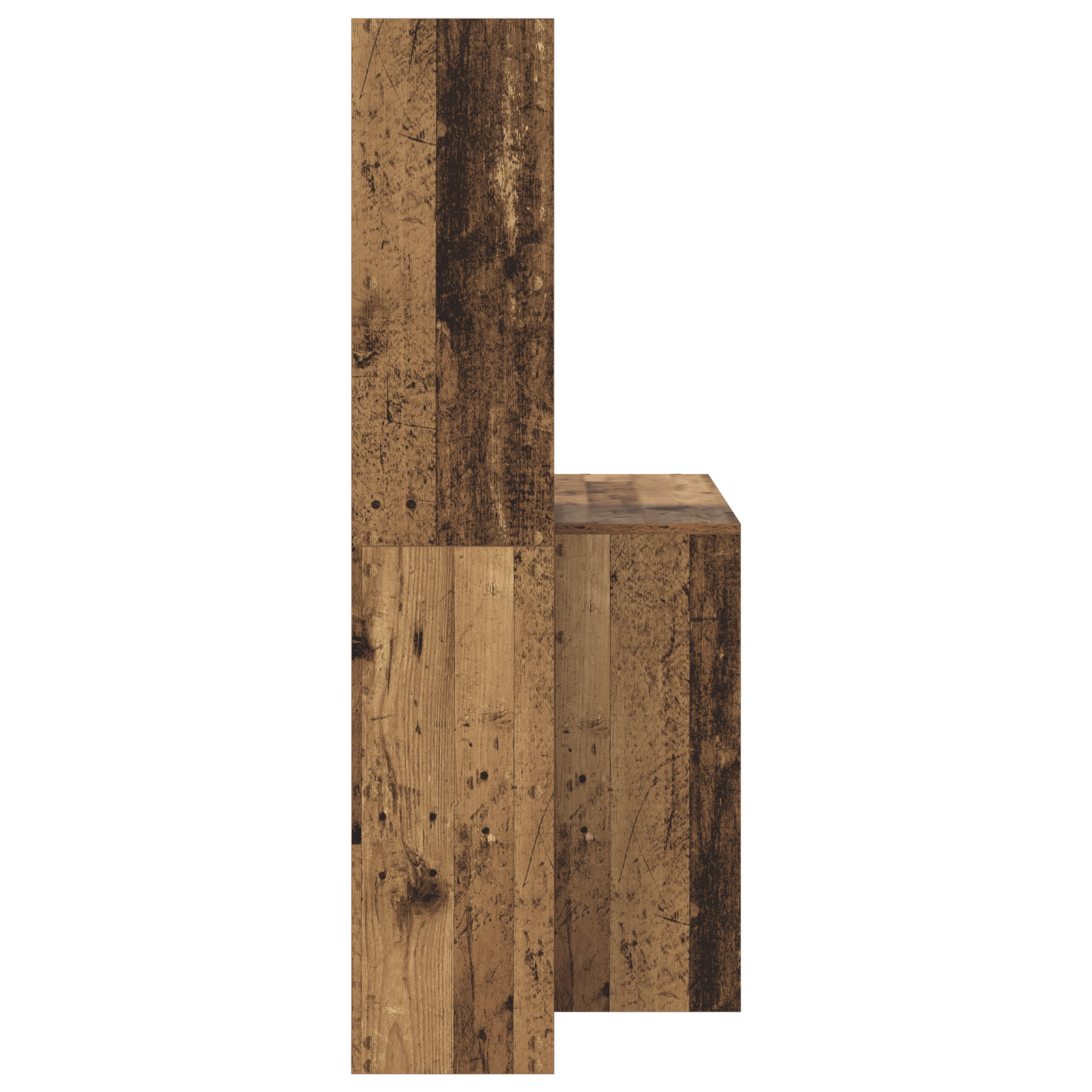 Birou cu raft Lemn vechi 138.5 x 55 x 143 cm Lemn compozit — imaginea 5