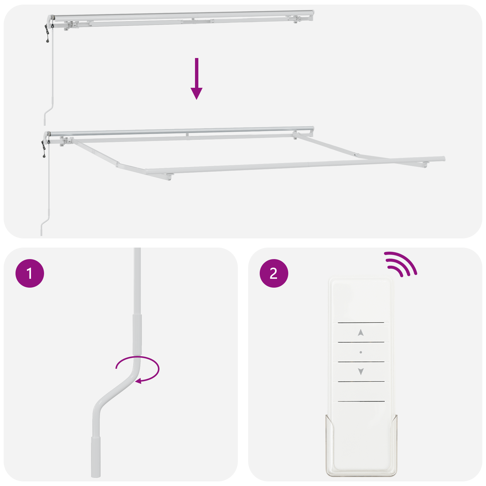 Cortina Retractabila Multicolor 300 x 250 cm Tesatura — imaginea 9