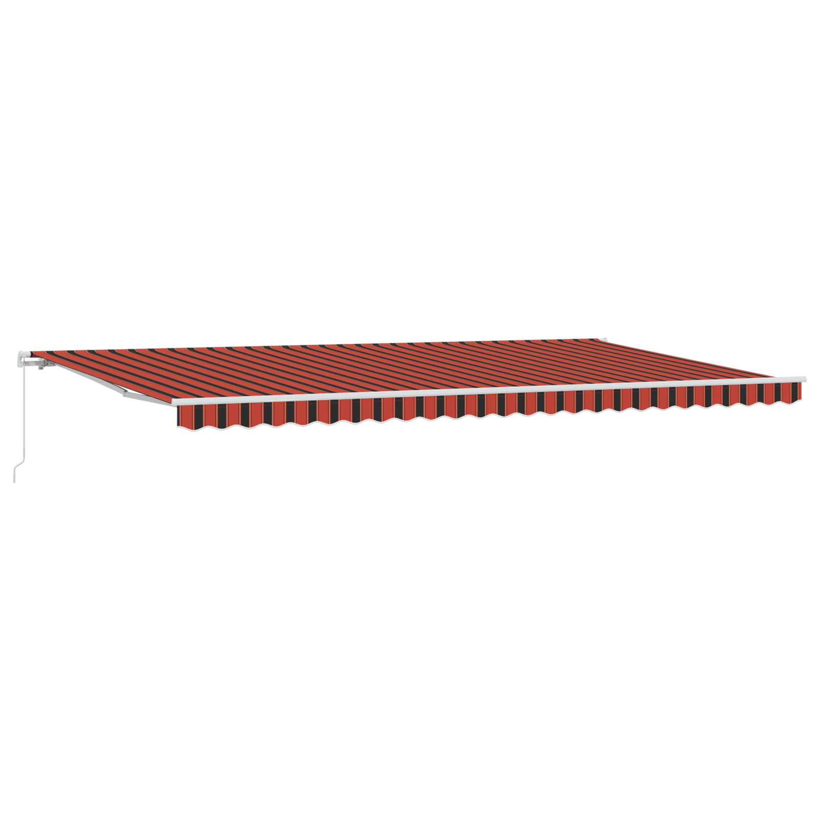 Cortina Retractabila Portocalie si maro 600 x 300 cm tesatura — imaginea 2