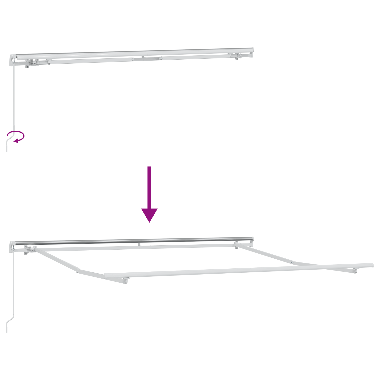Cortina Retractabila Portocalie si maro 600 x 300 cm tesatura — imaginea 9