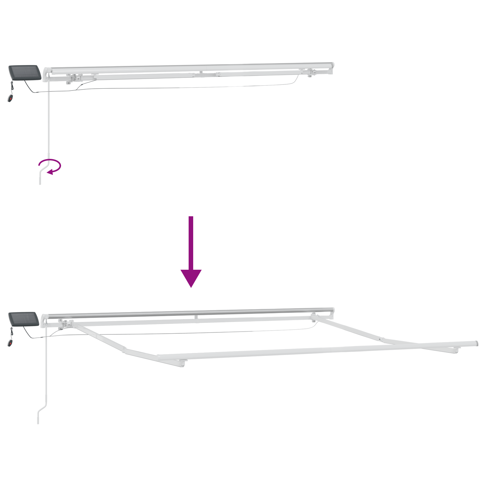 Cortina Retractabila with Multicolor 300 x 250 cm Tesatura — imaginea 10
