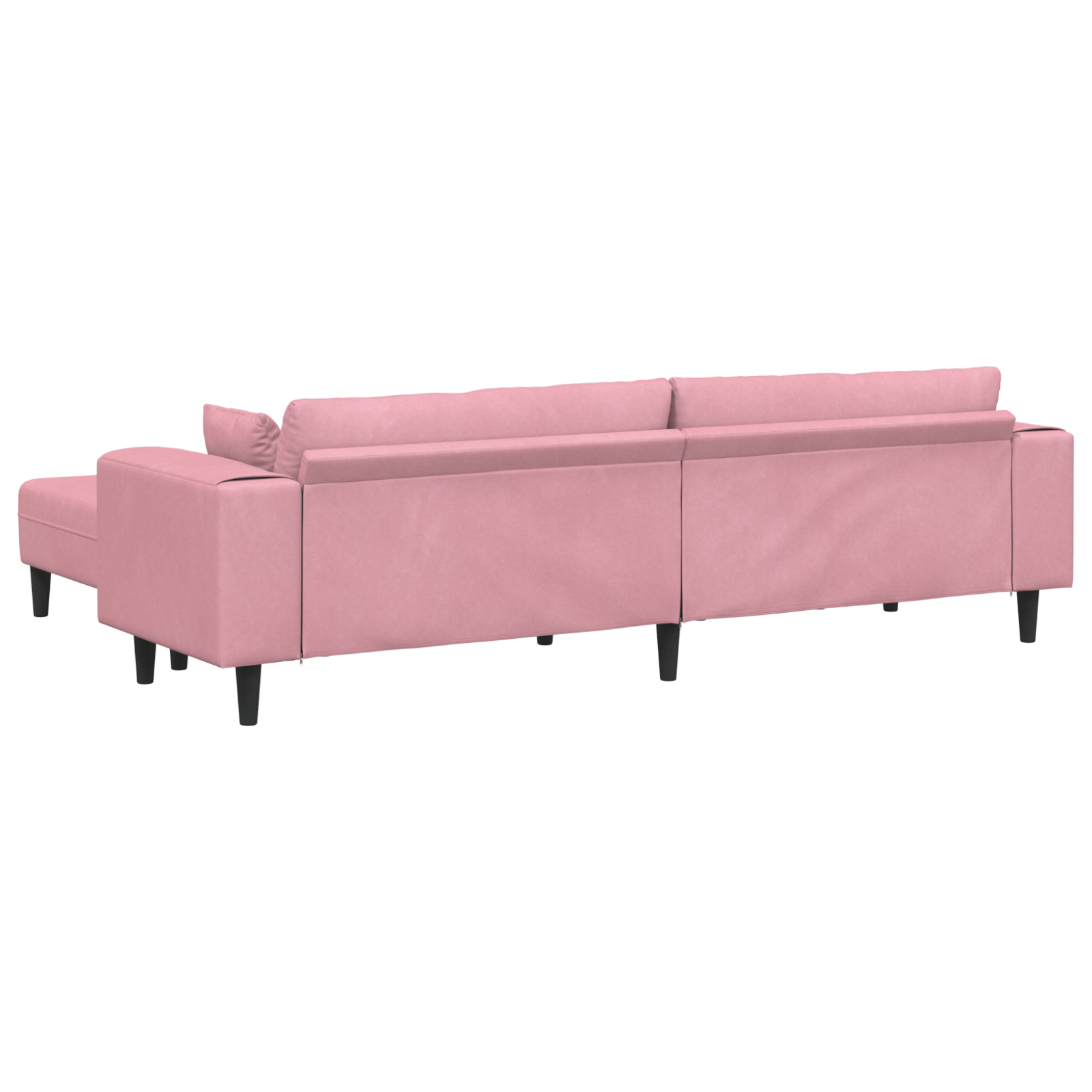 Canapea din catifea cu perna cu perna 3 pcs Roz 208 cm Catifea — imaginea 6