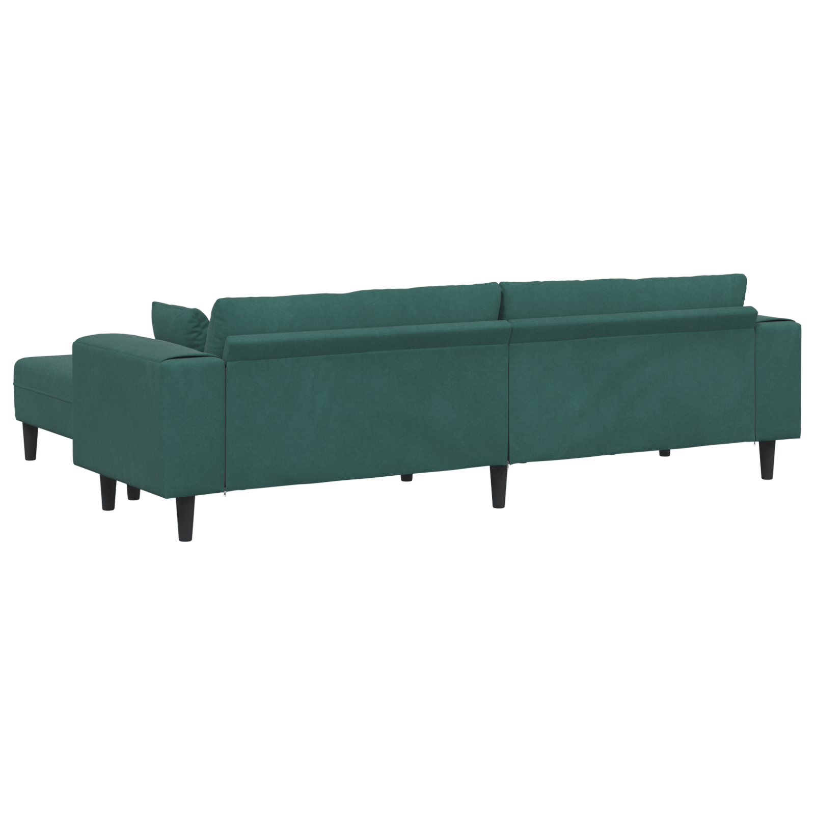 Canapea din catifea cu perna cu perna 3 pcs Verde inchis 208 cm Catifea — imaginea 6