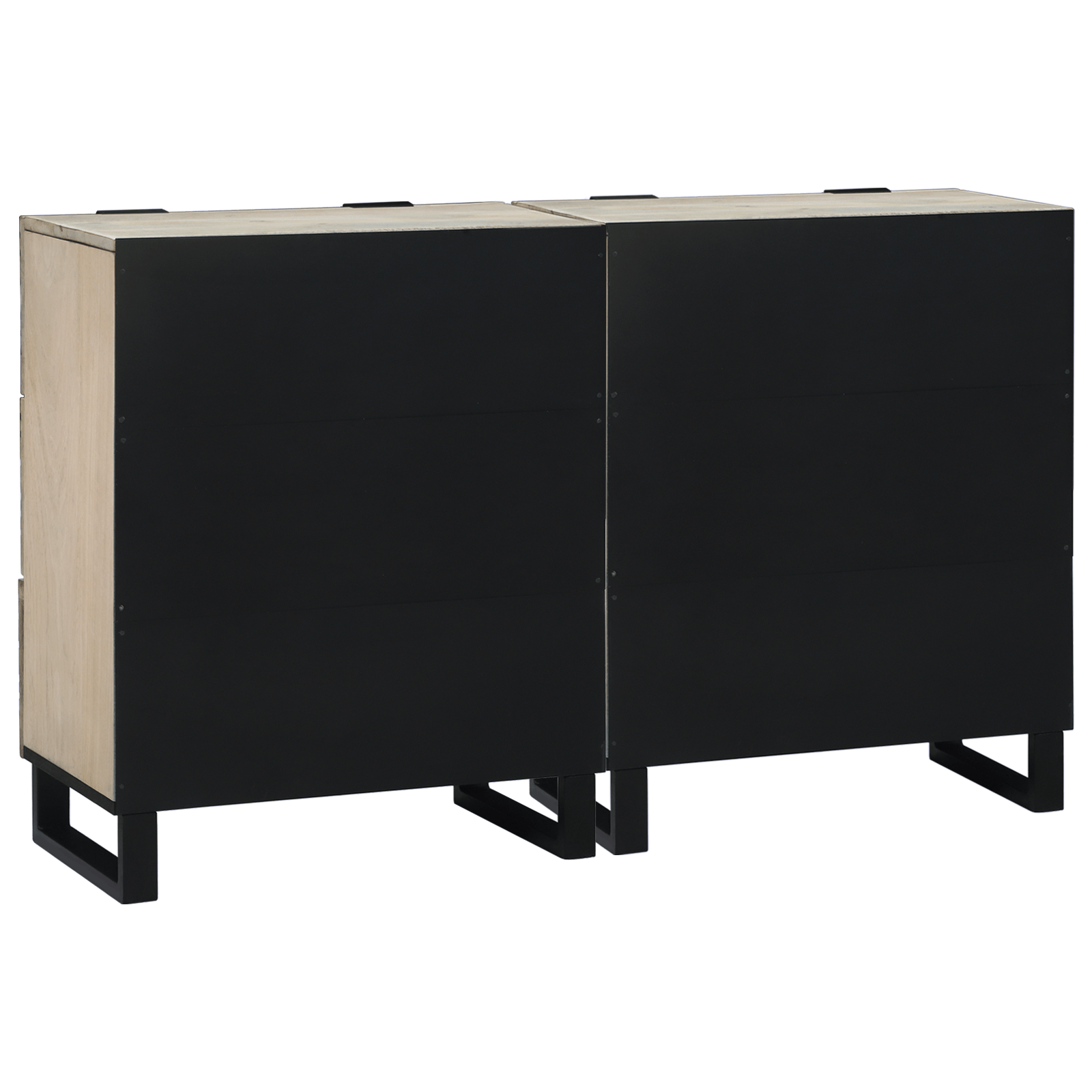 Bufeturi cu sertar Altele cu depozitare 2 pcs Alb 60 x 33,5 x 75 cm — imaginea 6