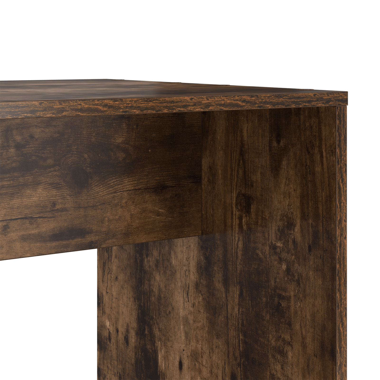 Birou cu raft Stejar afumat 138.5 x 55 x 143 cm Lemn compozit — imaginea 7