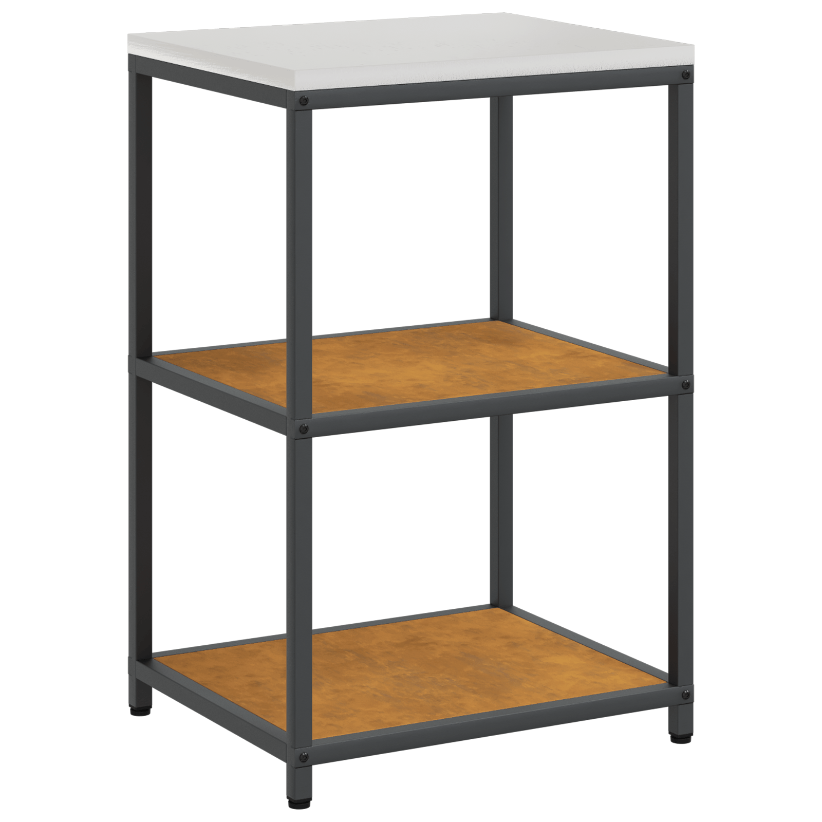 Set de depozitare pentru bucatarie cu raft cu depozitare cu usa Ajustabil 2 pcs Ruginit — imaginea 5