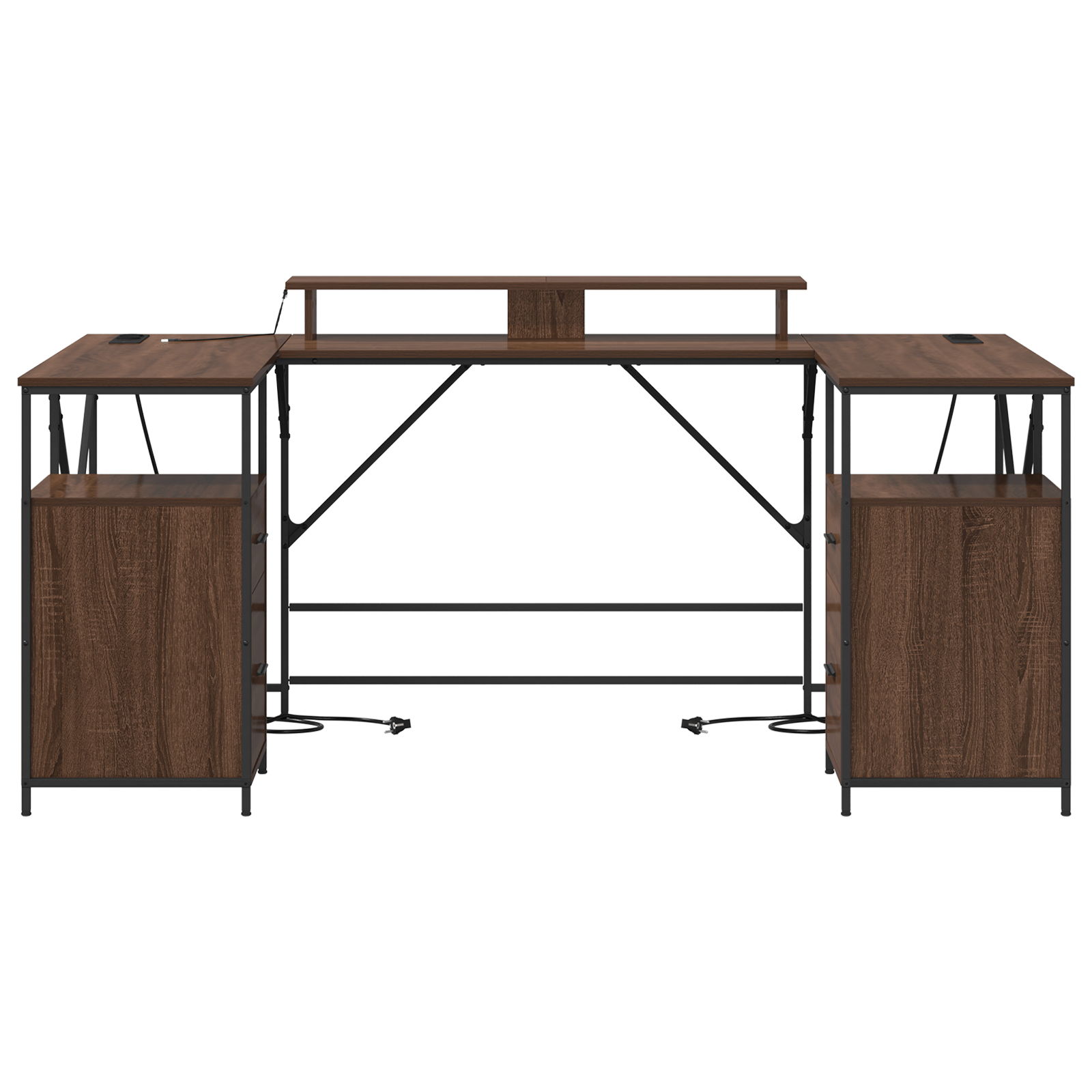 Birou cu sertar cu depozitare Stejar 182 x 101 x 87.5 cm Lemn compozit — imaginea 6