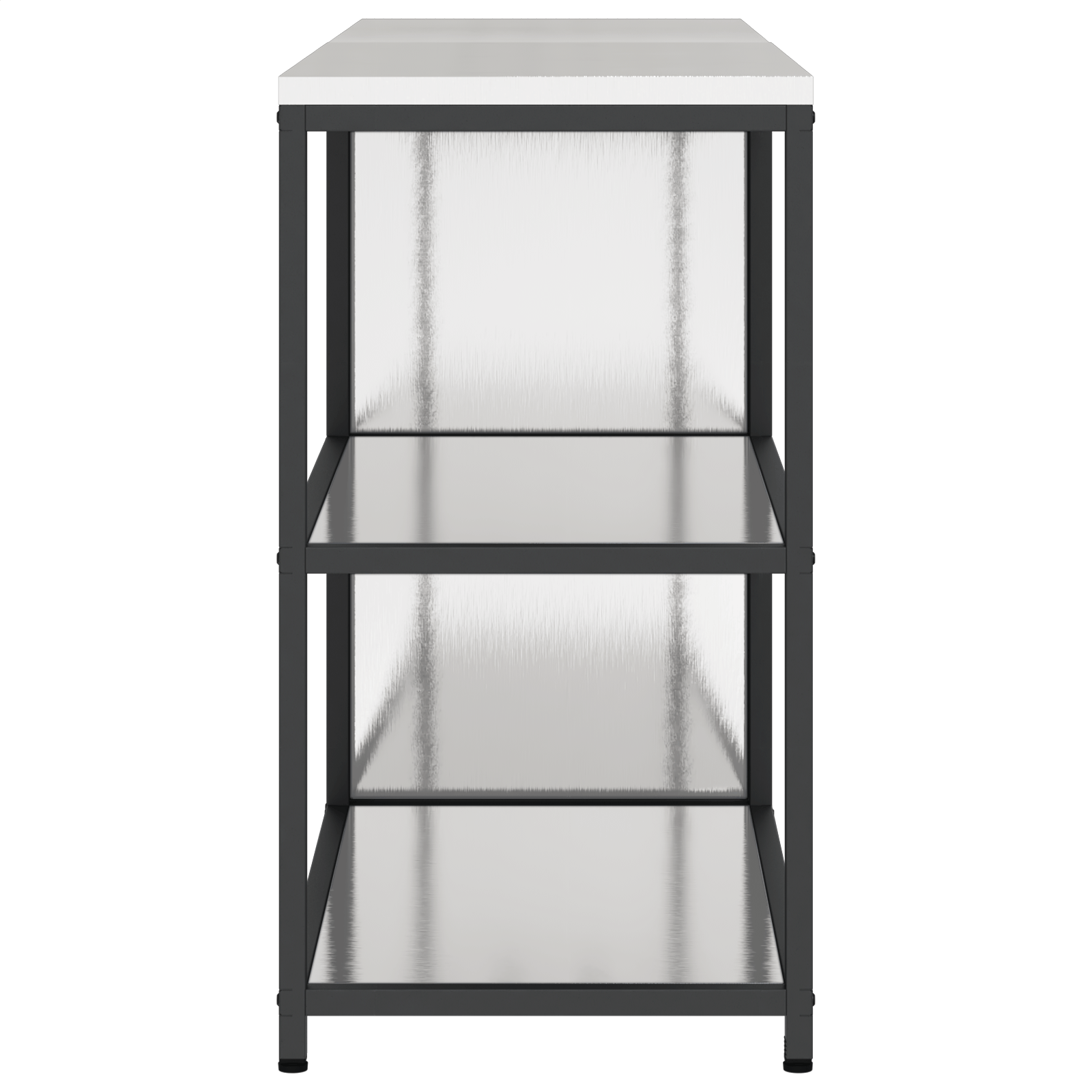 Set de depozitare pentru bucatarie cu raft cu depozitare cu usa Ajustabil 2 pcs Argintiu — imaginea 9