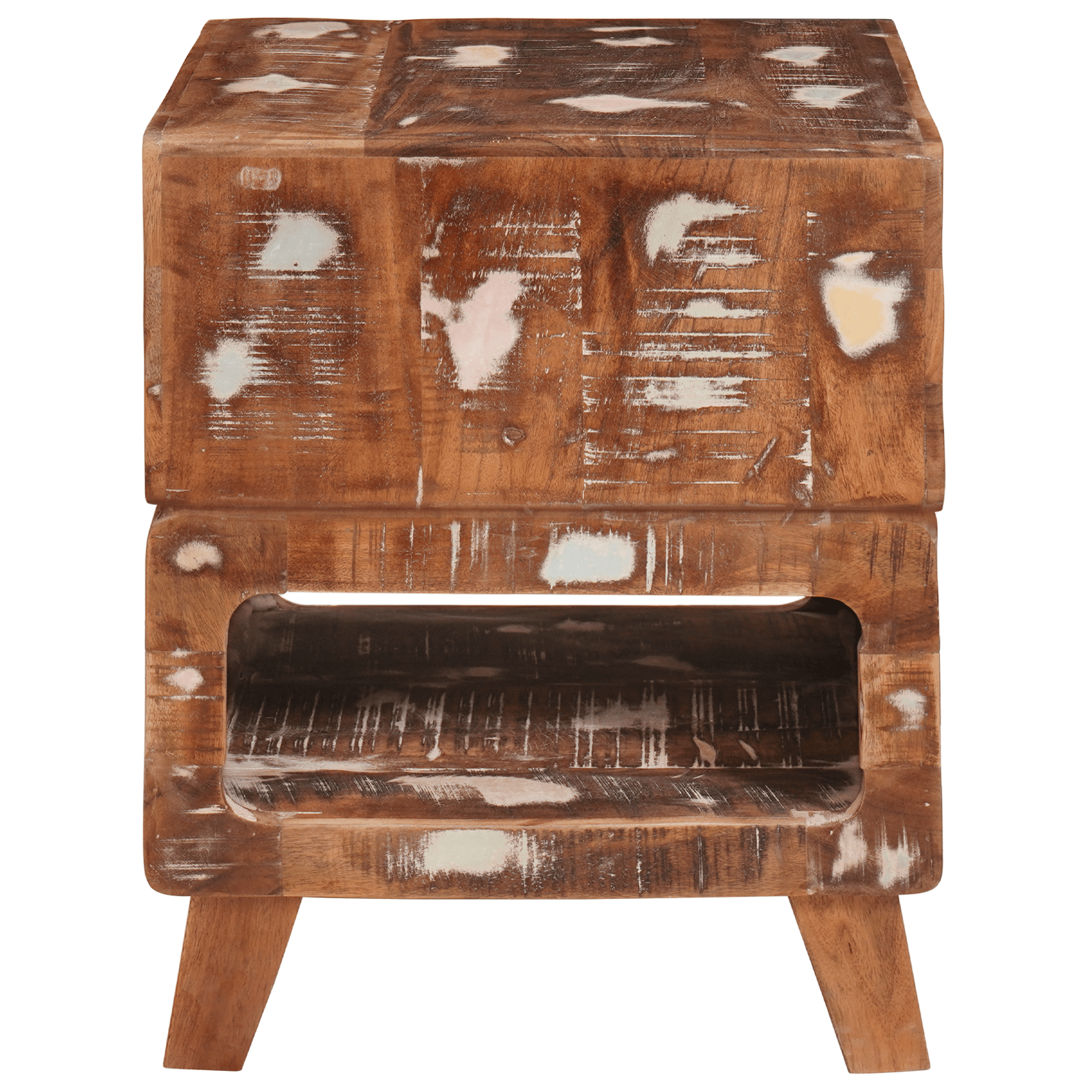 Mese de capat Multicolour 40 x 40 x 49 cm Lemn masiv reciclat — imaginea 4