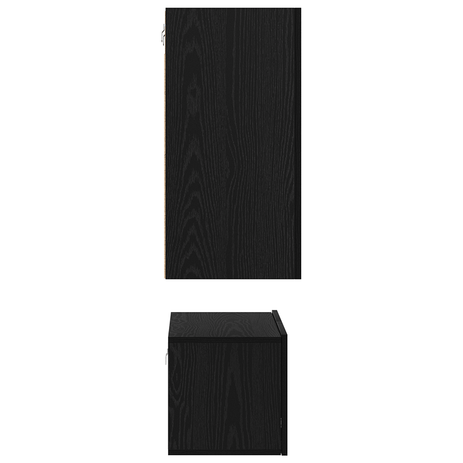 Set comoda TV cu raft 3 pcs Stejar negru 60 x 30 x 30.5 cm — imaginea 9