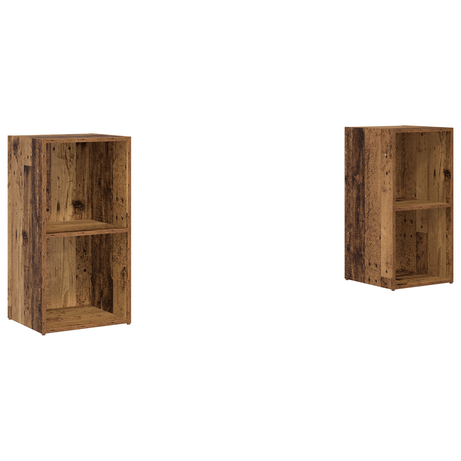 Set comoda TV 2 pcs Lemn vechi 72 x 35 x 36.5 cm Lemn compozit — imaginea 2